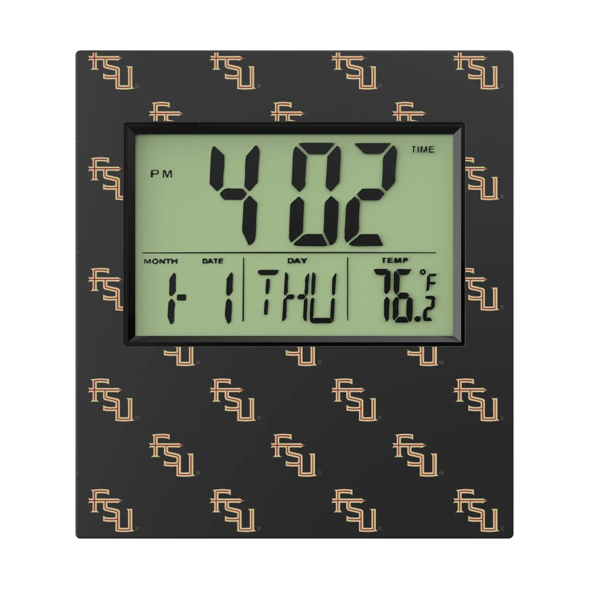Florida State University Seminoles Fashion Pattern Wall Clock