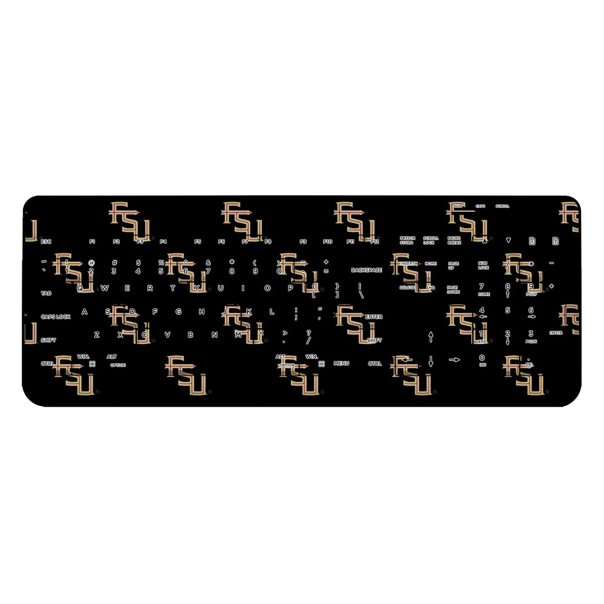 Florida State University Seminoles Fashion Pattern Wireless USB Keyboard