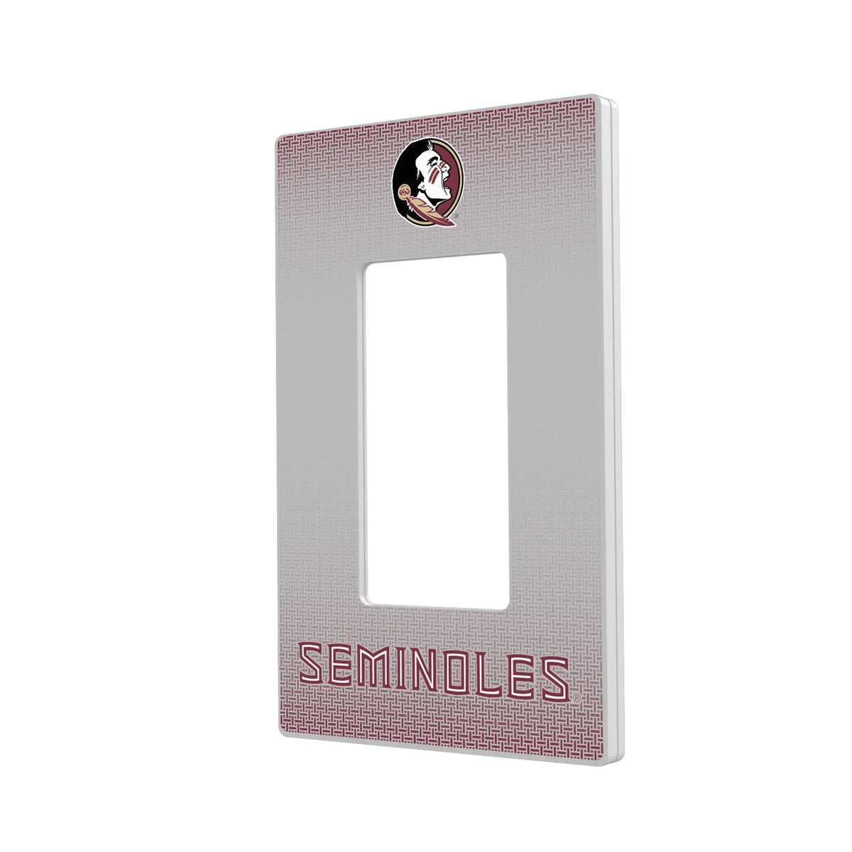 Florida State University Seminoles Linen Hidden-Screw Light Switch Plate#Style_Single Rocker