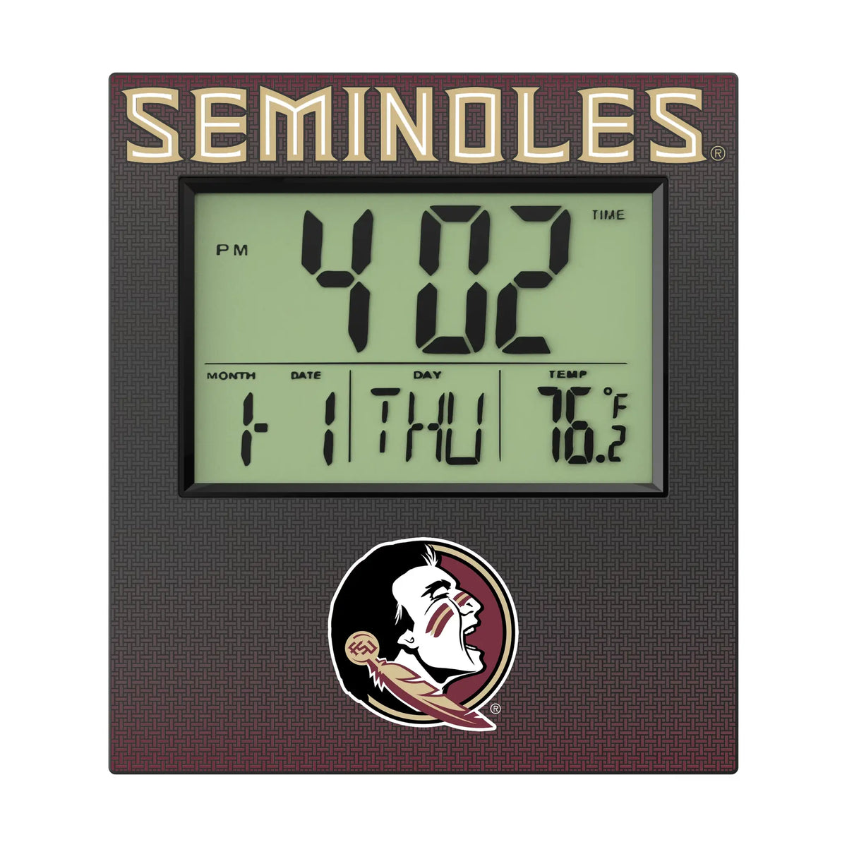 Florida State University Seminoles Linen Wall Clock