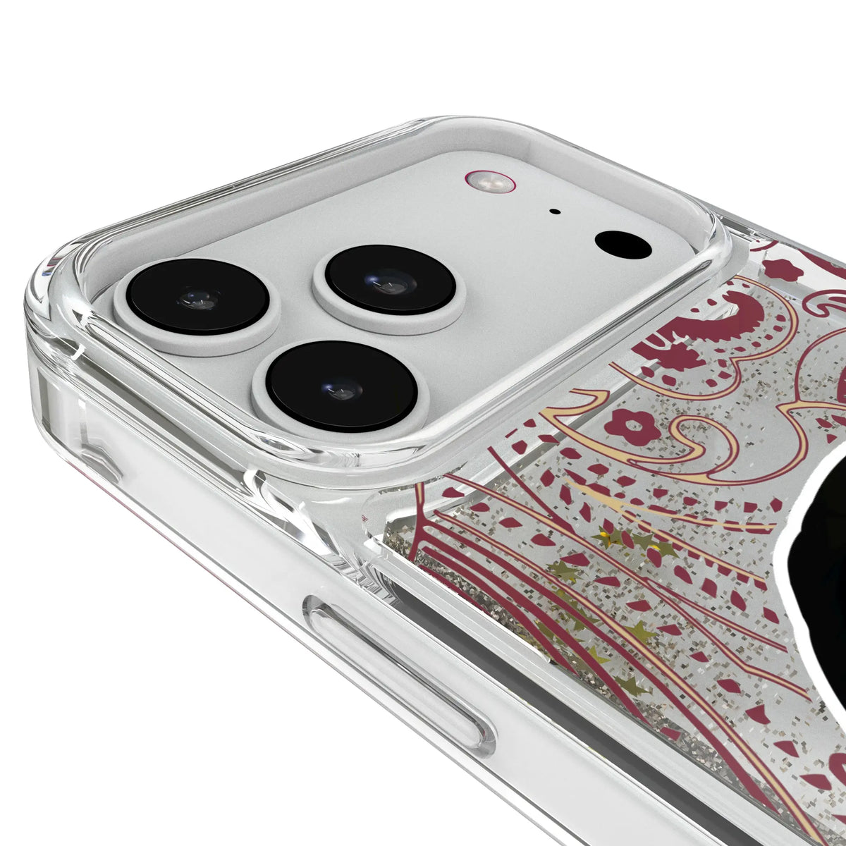 Florida State University Seminoles Paisley iPhone Glitter Phone Case for Apple iPhone - Detail#Device_iPhone 18 Pro Max
