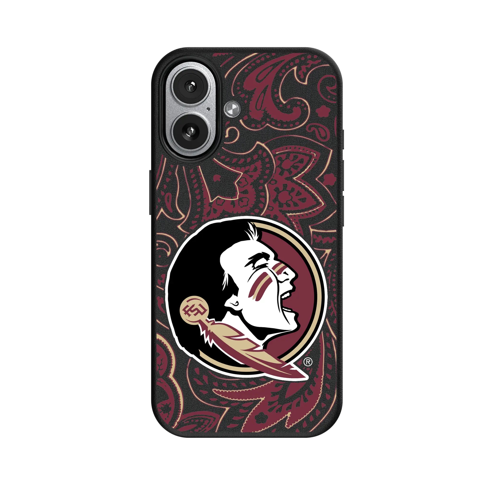 Florida State University Seminoles Paisley iPhone MagSafe Compatible Phone Case for Apple iPhone#Device_iPhone 17