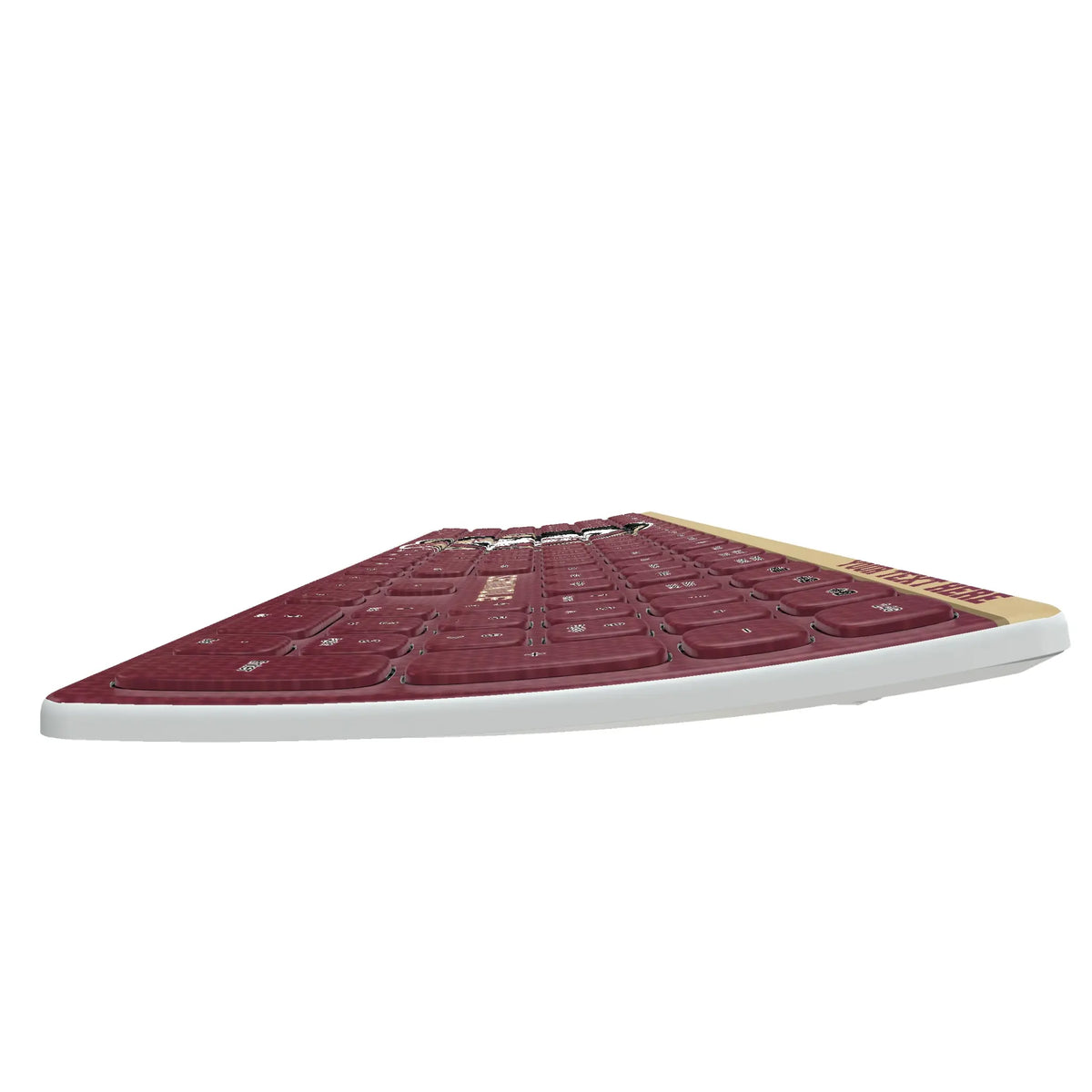 Florida State University Seminoles Personalized Endzone Solid KKB605 Curved Wireless Keyboard