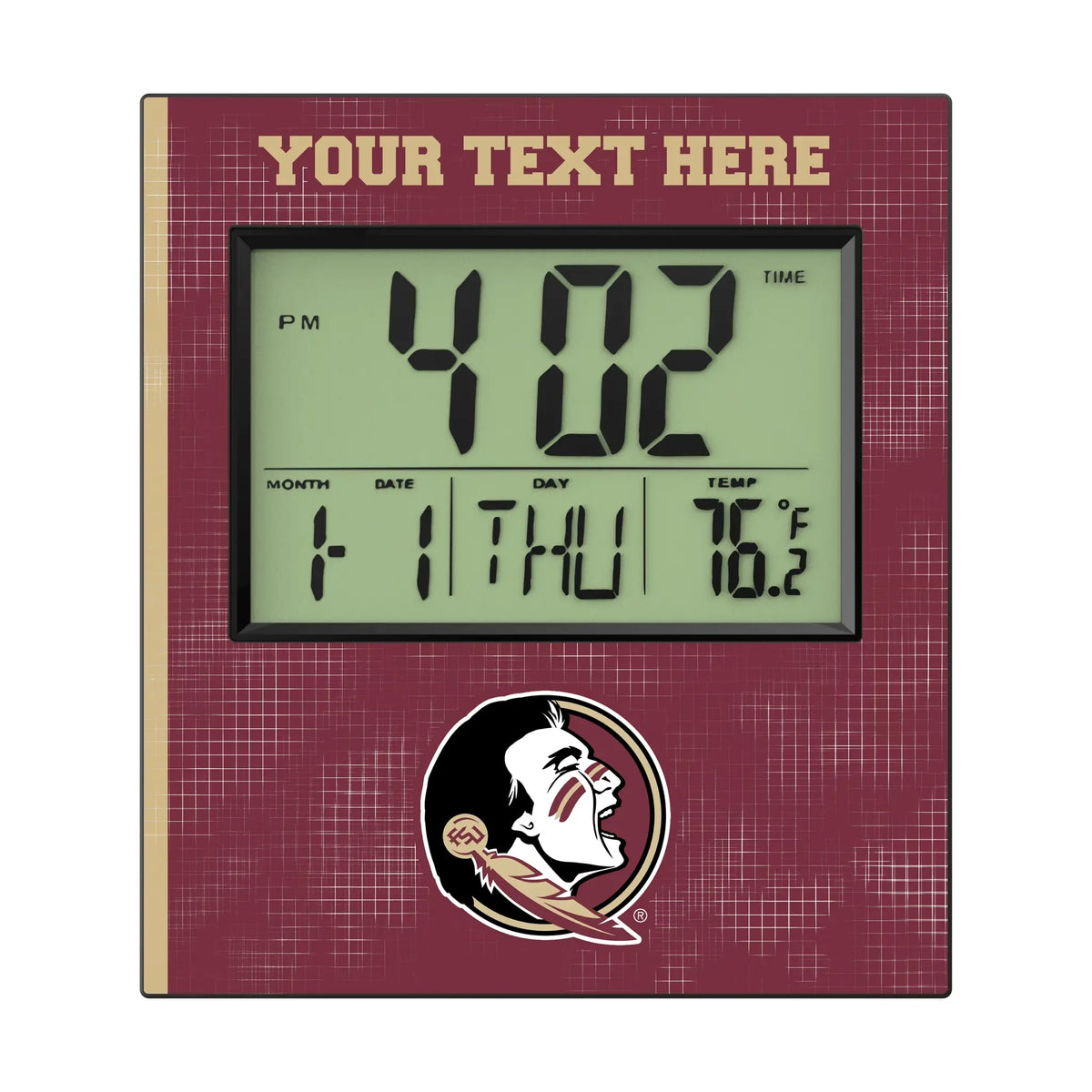 Florida State University Seminoles Personalized Hatch Wall Clock