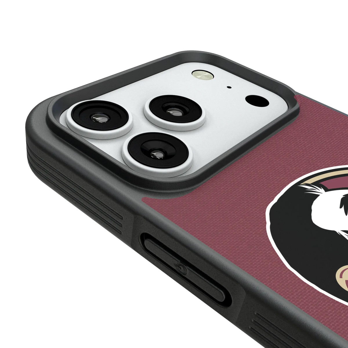 Florida State University Seminoles Personalized Stripe iPhone Bump Phone Case for Apple iPhone - Detail#Device_iPhone 18 Pro