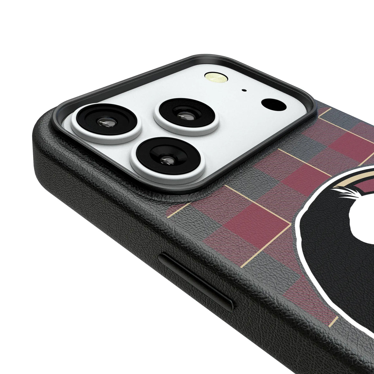 Florida State University Seminoles Plaid iPhone MagSafe Compatible Phone Case for Apple iPhone - Detail#Device_iPhone 18 Pro