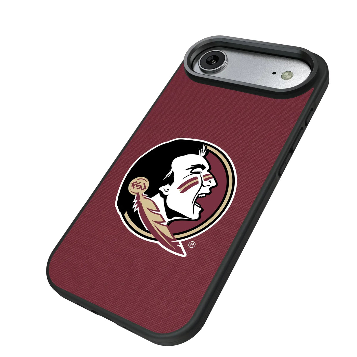 Florida State University Seminoles Solid iPhone Bump Phone Case for Apple iPhone - Isometric View#Device_iPhone Air
