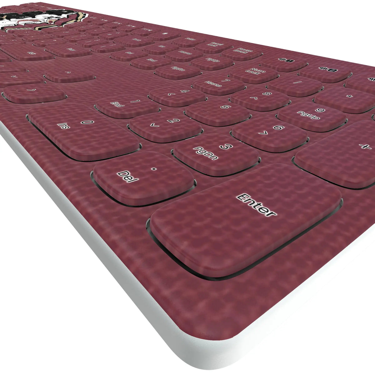 Florida State University Seminoles Solid KKB605 Curved Wireless Keyboard - Detail
