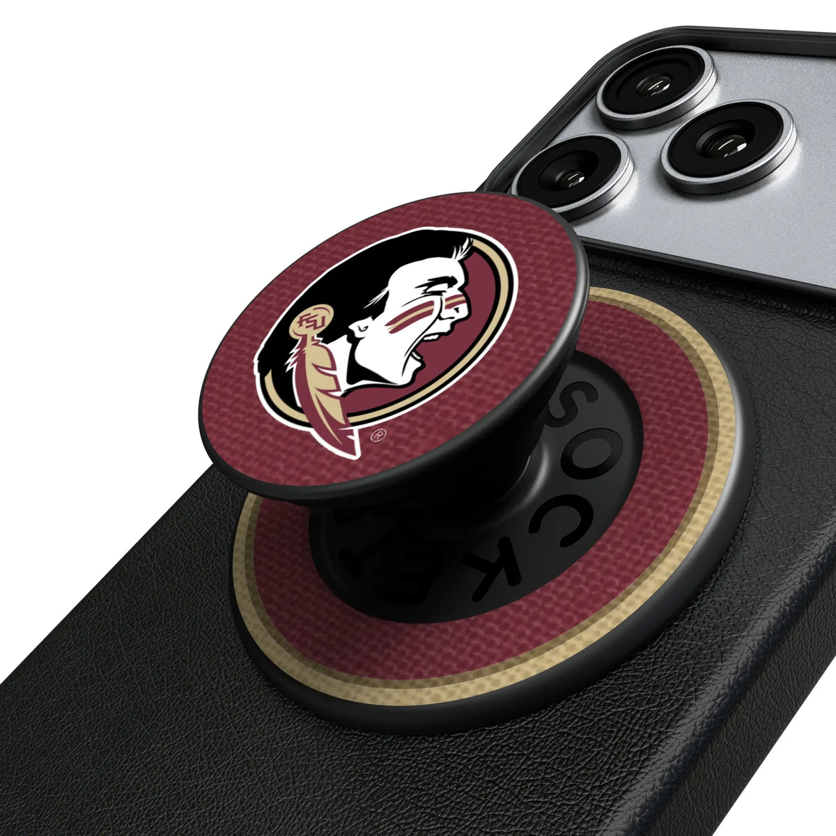 Florida State University Seminoles Stripe Popsockets Round Magnetic