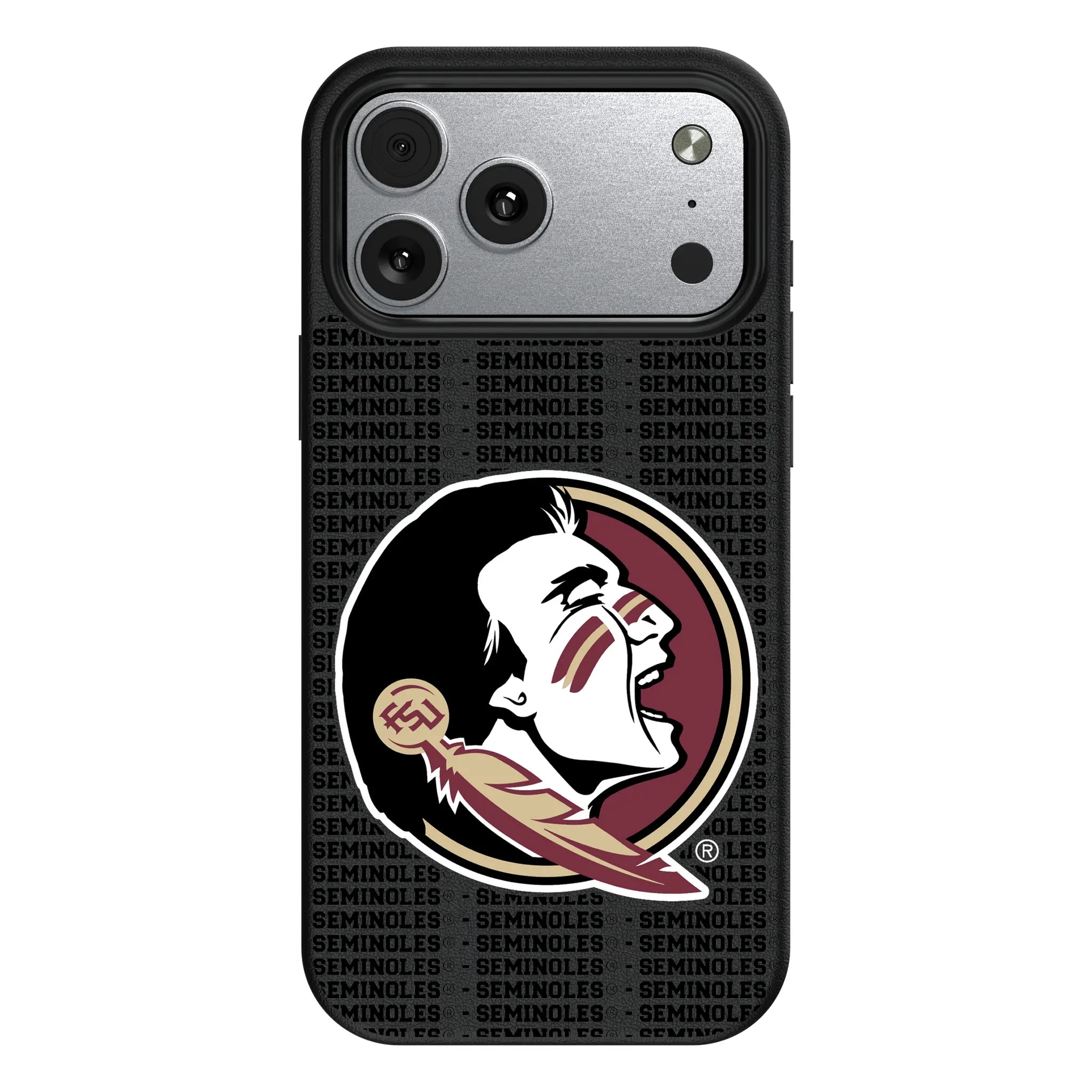 Florida State University Seminoles Text Backdrop iPhone MagSafe Compatible Phone Case for Apple iPhone#Device_iPhone 17 Pro Max