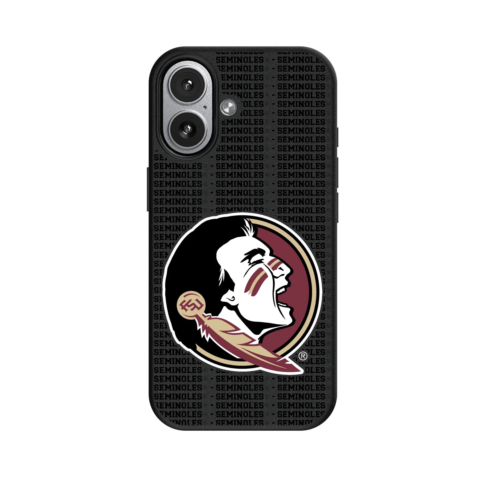 Florida State University Seminoles Text Backdrop iPhone MagSafe Compatible Phone Case for Apple iPhone#Device_iPhone 17