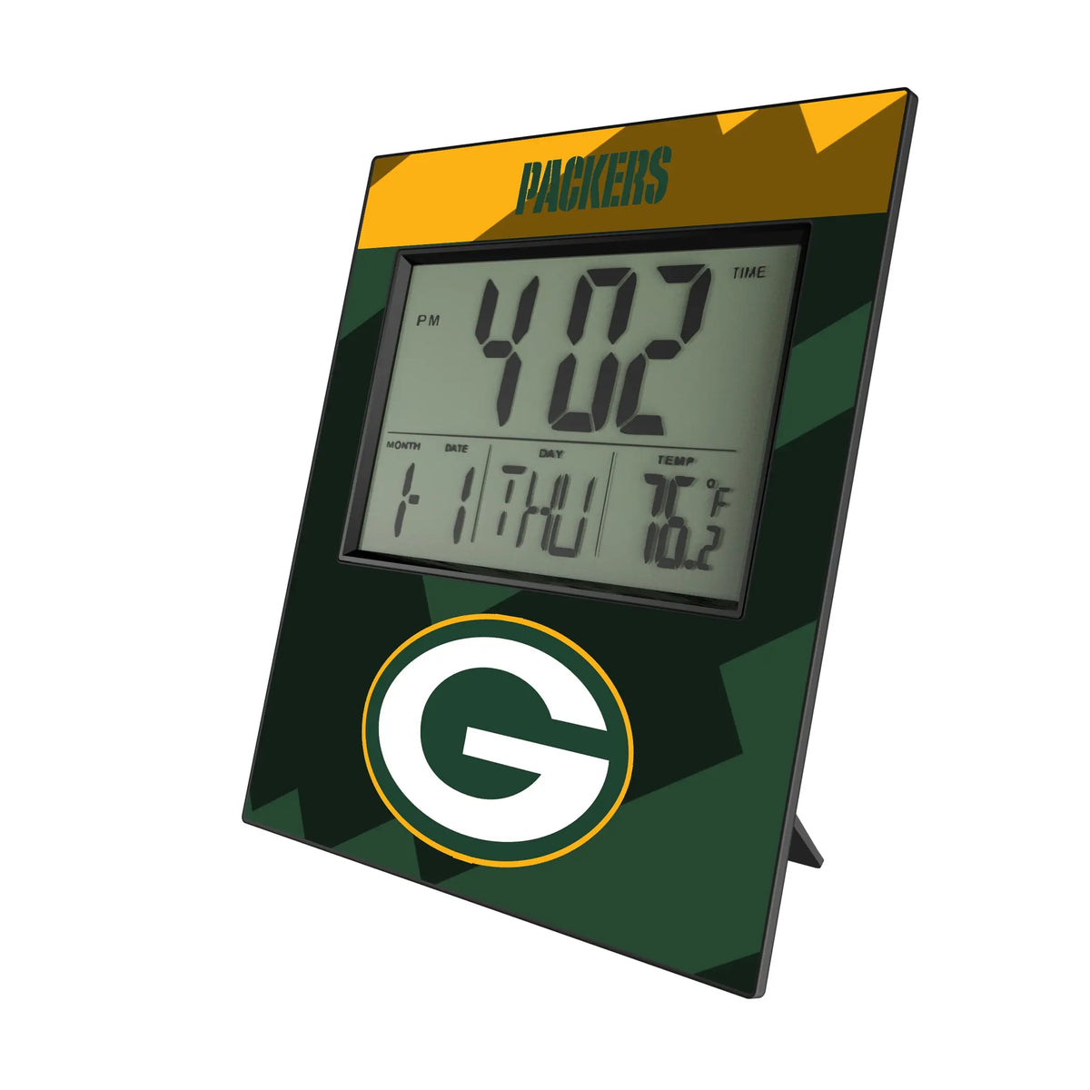 Green Bay Packers Color Block Wall Clock