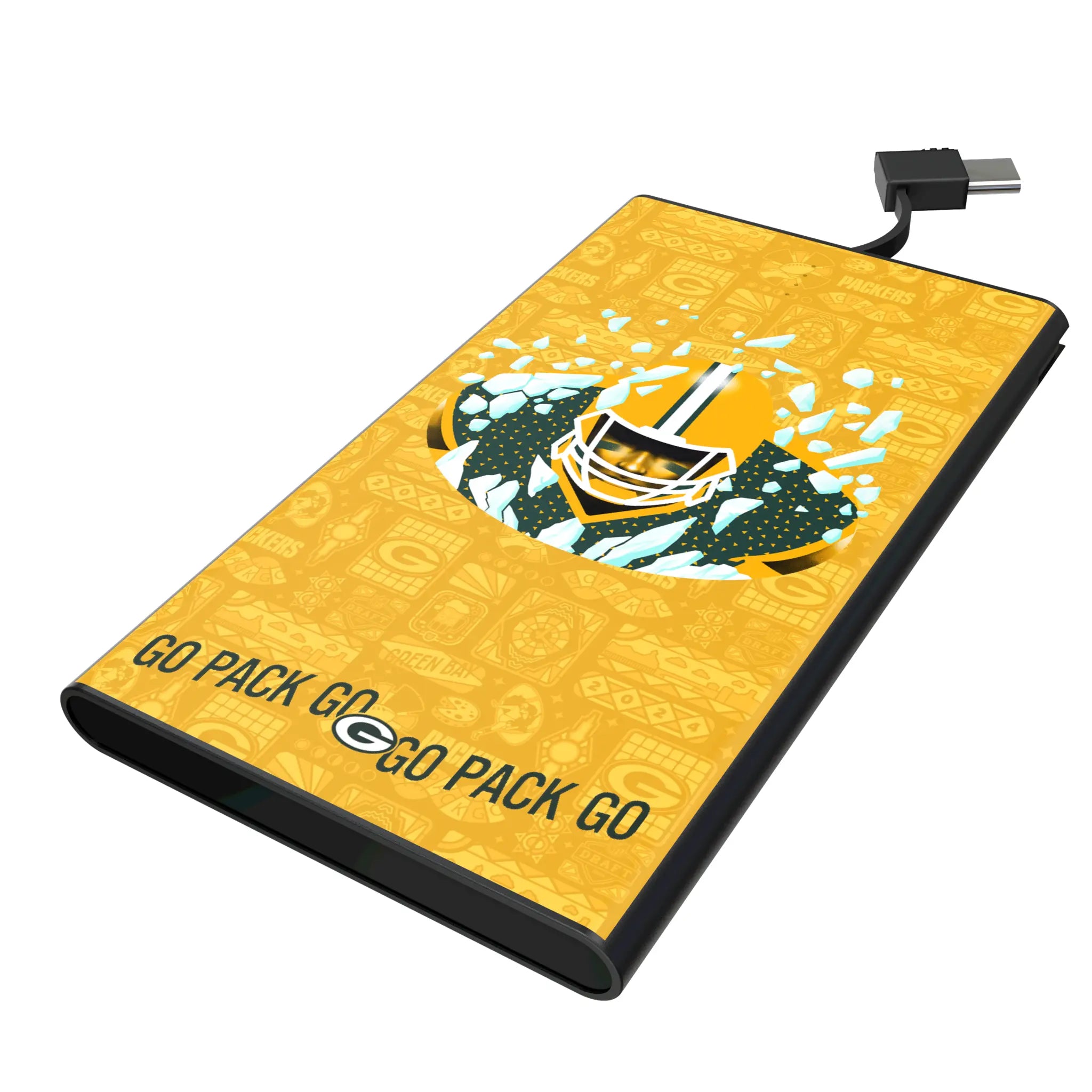 Green Bay Packers Deco 5000mAh Flat Power Bank