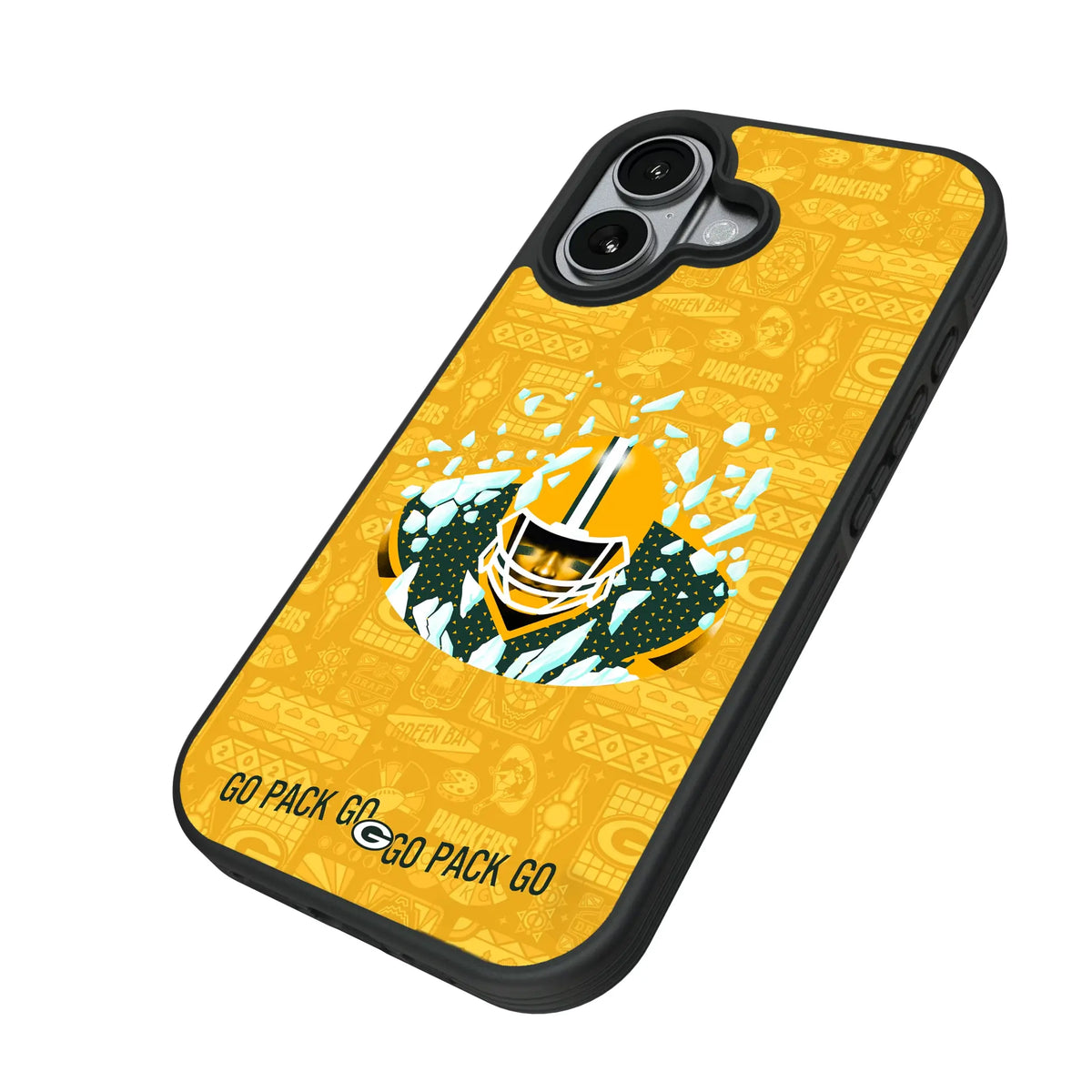 Green Bay Packers Deco iPhone Bump Phone Case for Apple iPhone - Isometric View#Device_iPhone 17