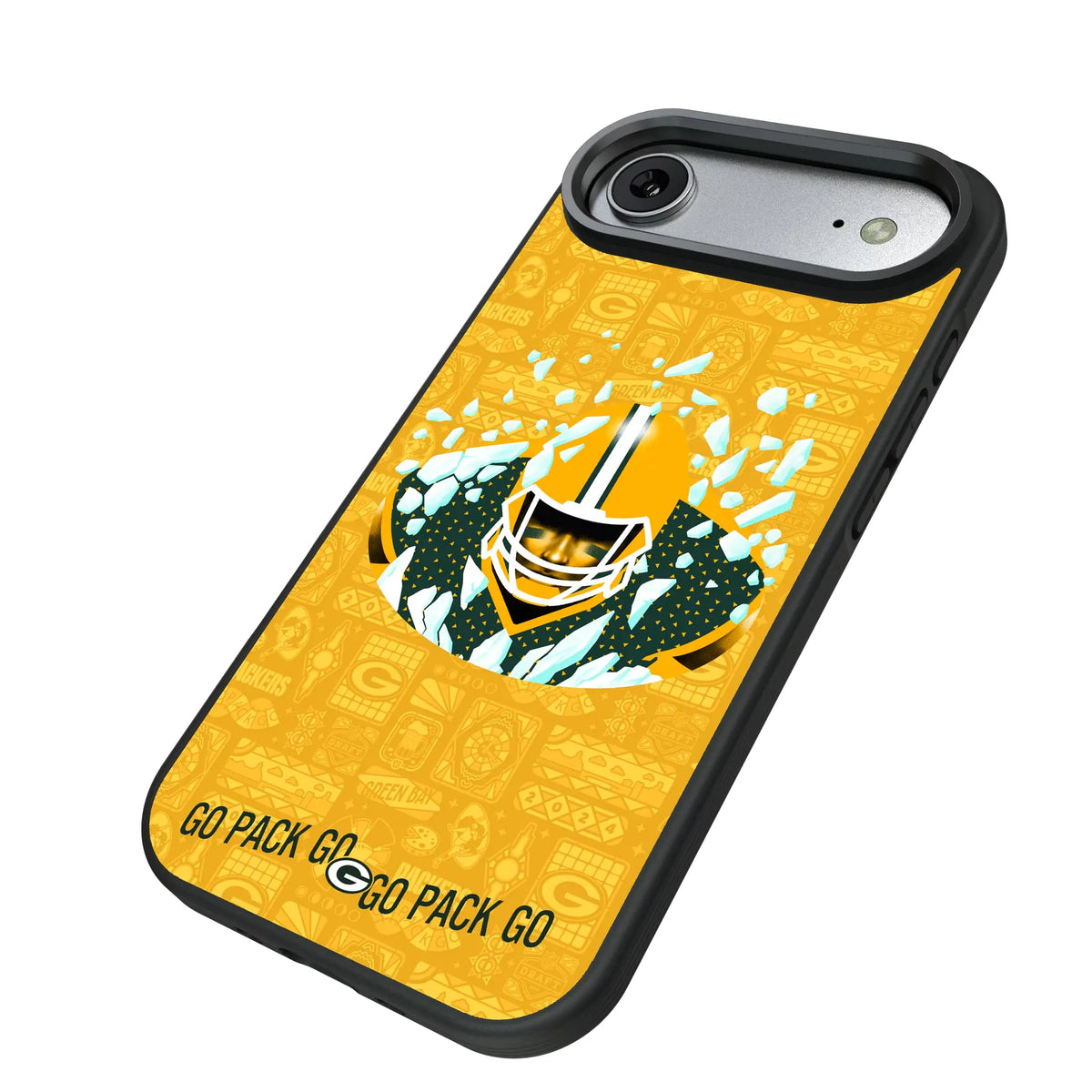 Green Bay Packers Deco iPhone Bump Phone Case for Apple iPhone - Isometric View#Device_iPhone Air