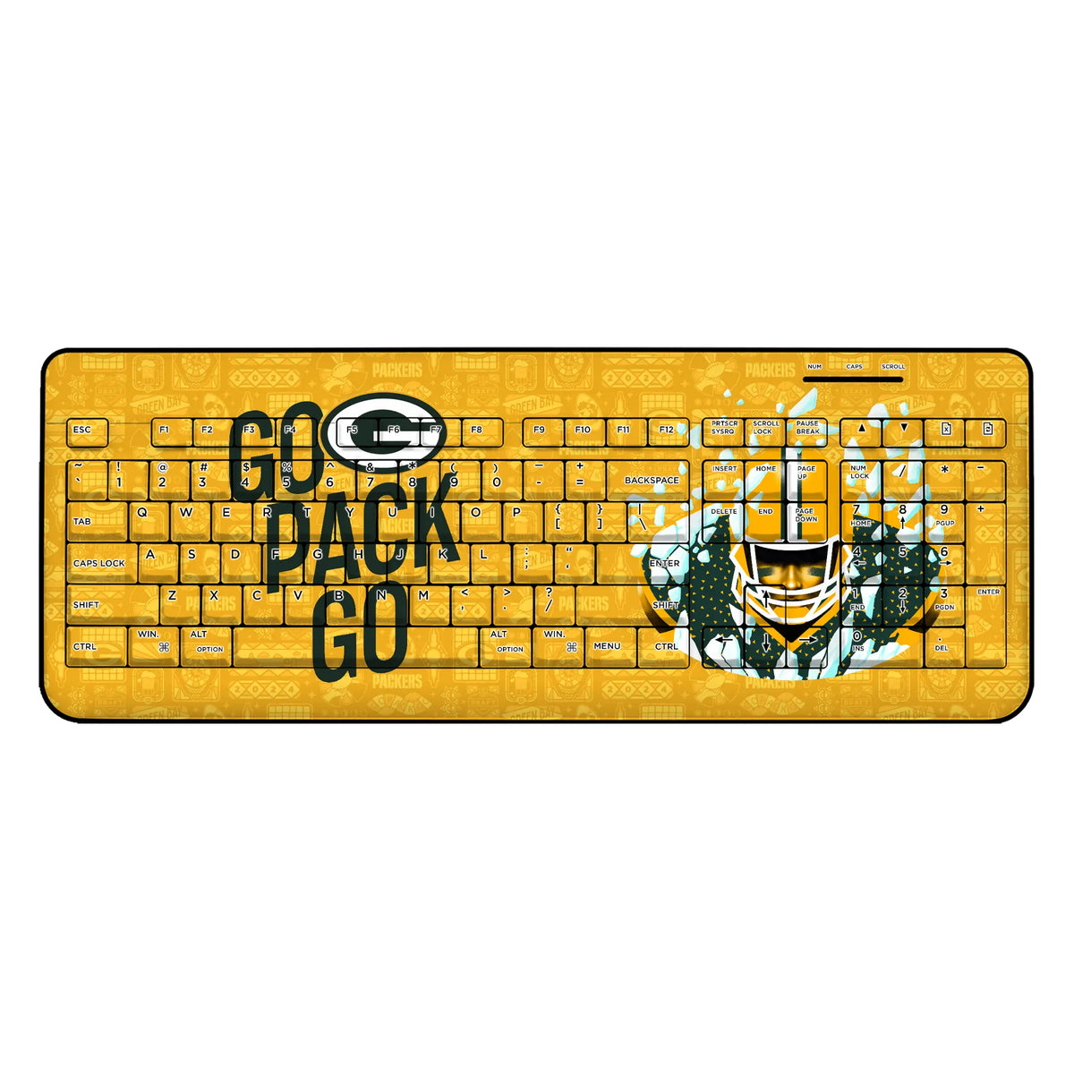Green Bay Packers Deco Wireless USB Keyboard