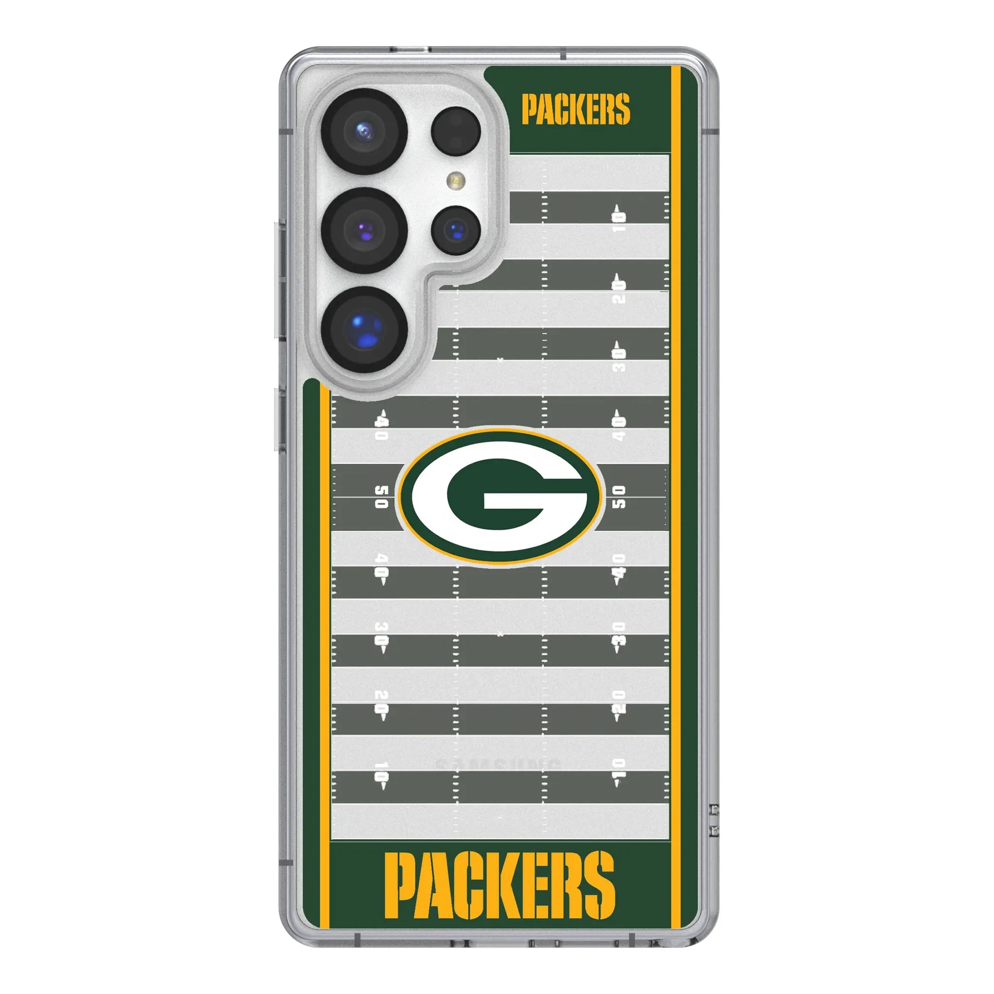Green Bay Packers Field Galaxy Clear Phone Case for Samsung Galaxy#Device_Galaxy S25 Ultra