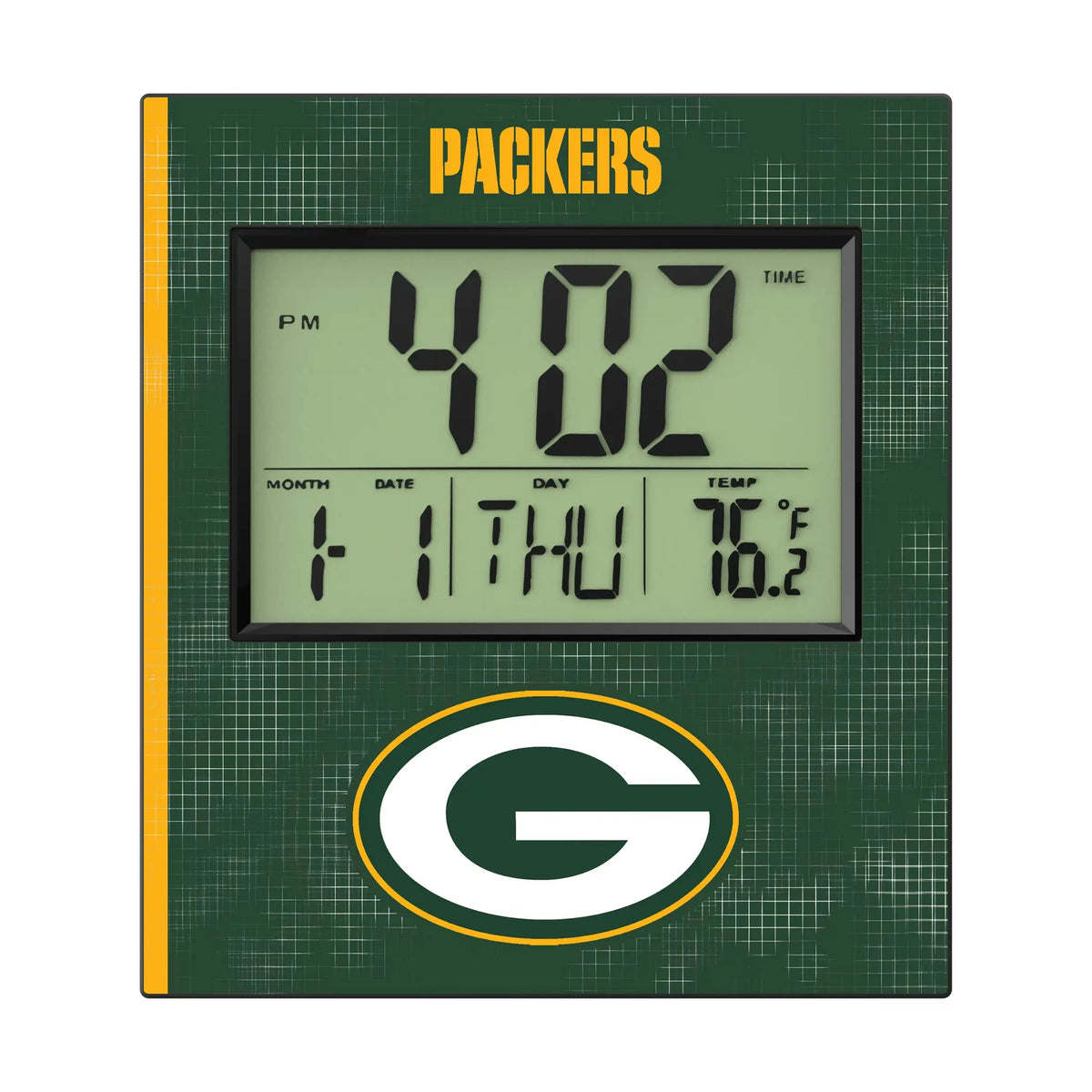 Green Bay Packers Hatch Wall Clock