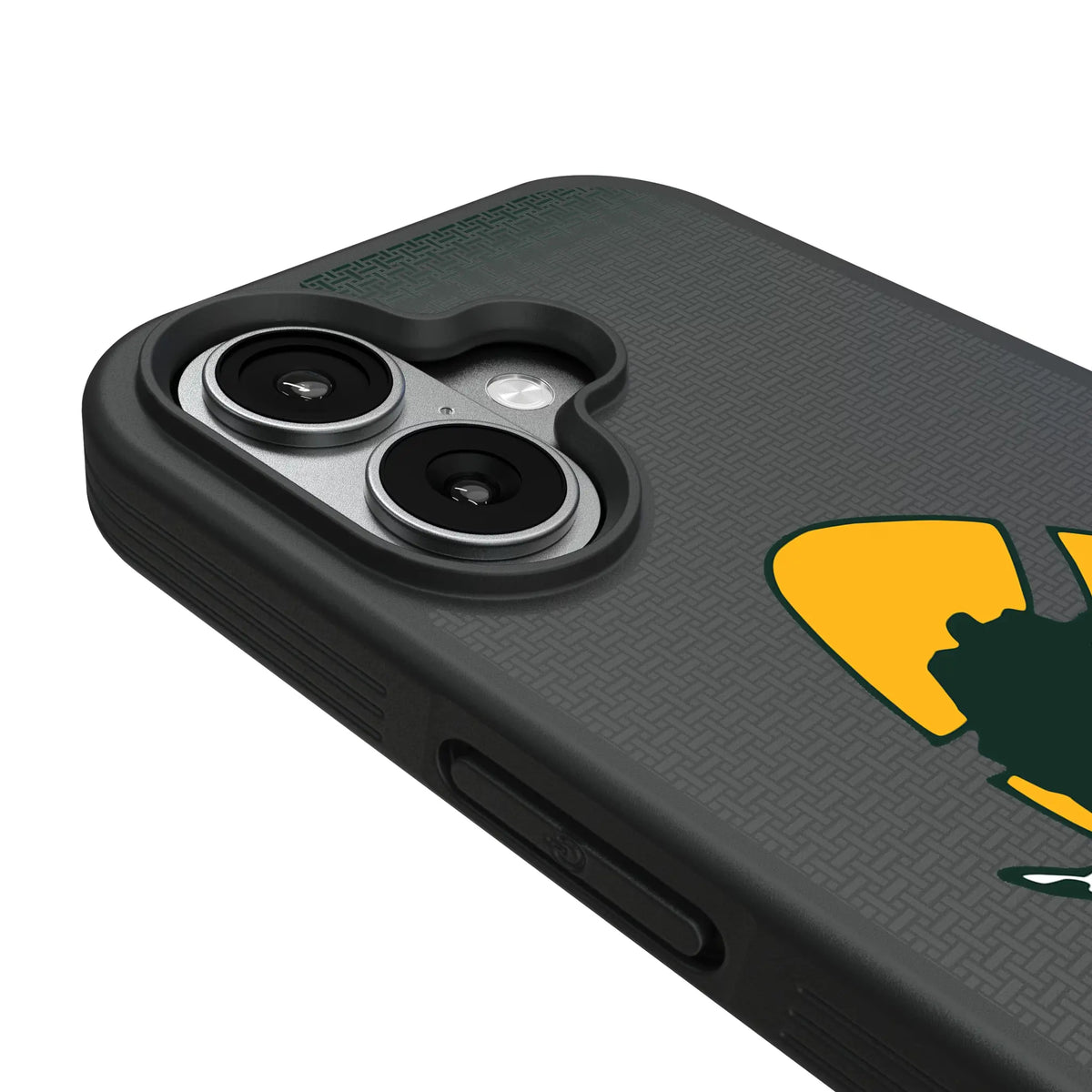 Green Bay Packers Historic Collection Linen iPhone Bump Phone Case for Apple iPhone - Detail#Device_iPhone 17