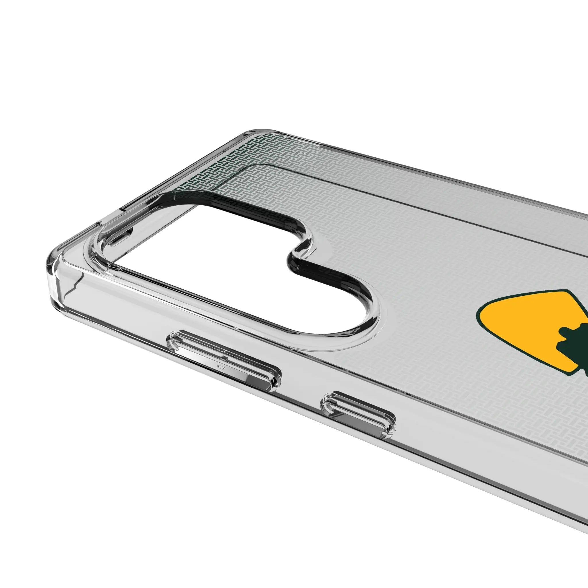 Green Bay Packers Historic Collection Linen Galaxy Clear Phone Case for Samsung Galaxy - Detail#Device_Galaxy S25 Ultra