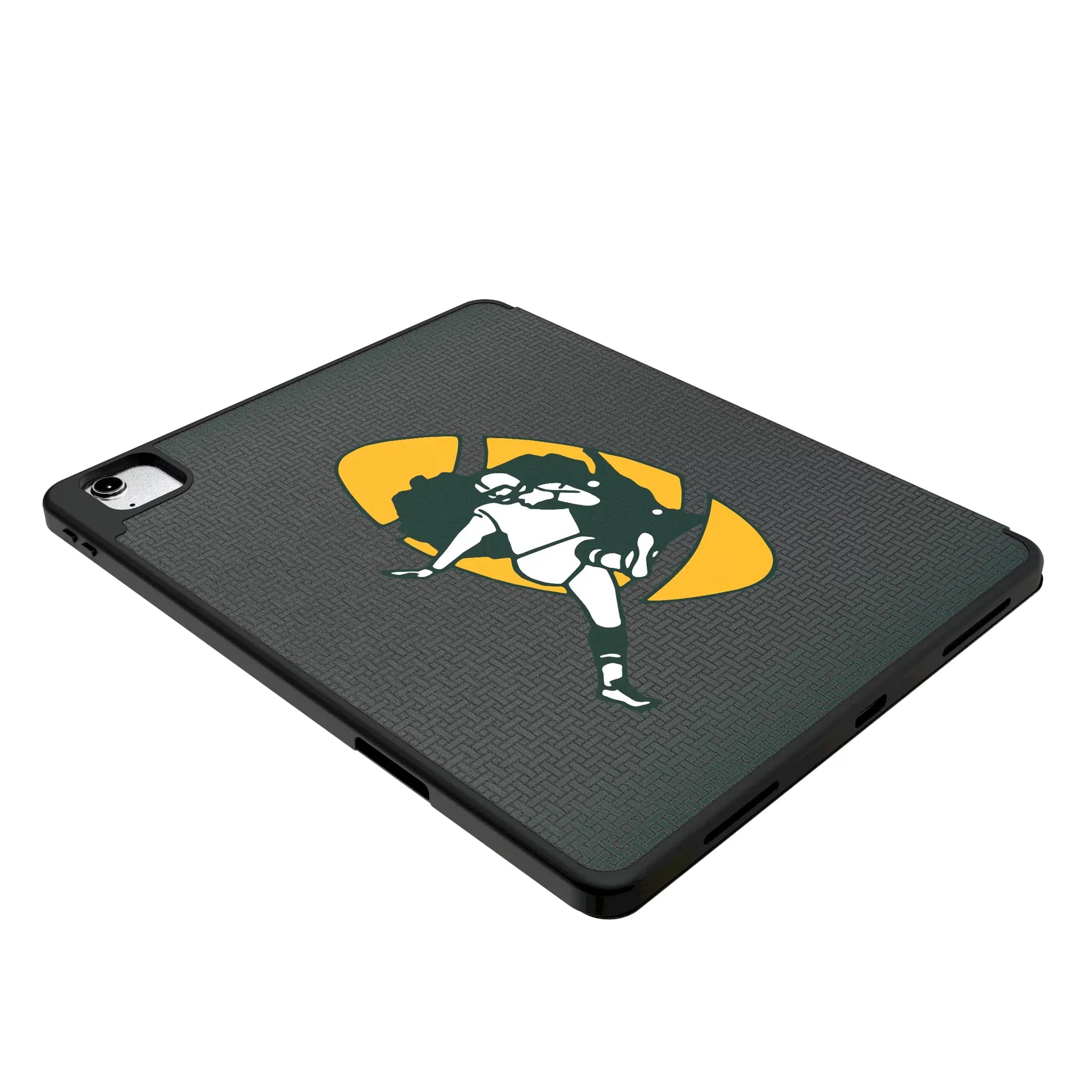 Green Bay Packers Historic Collection Linen iPad Tablet Case for Apple iPad - Isometric View