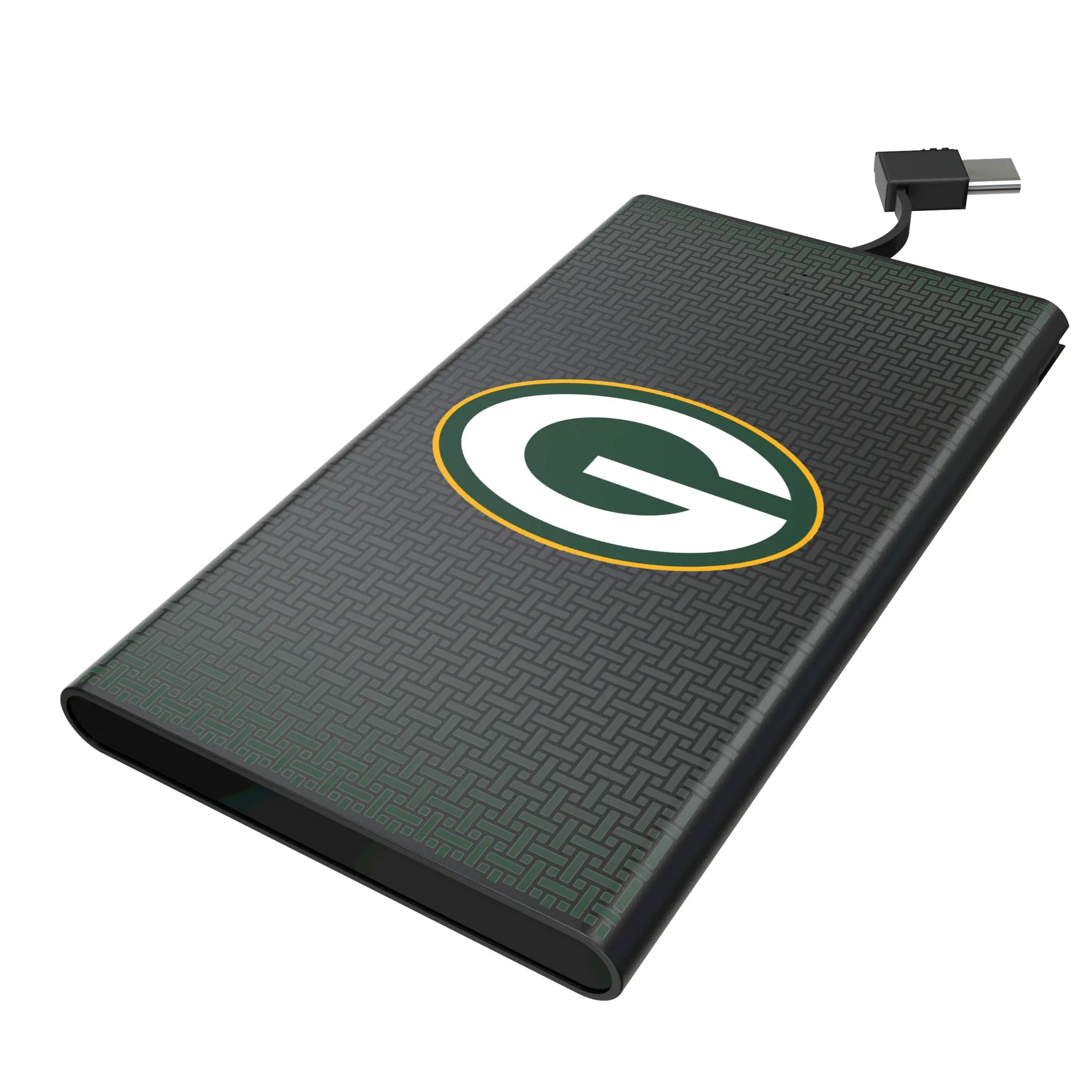 Green Bay Packers Linen 5000mAh Flat Power Bank