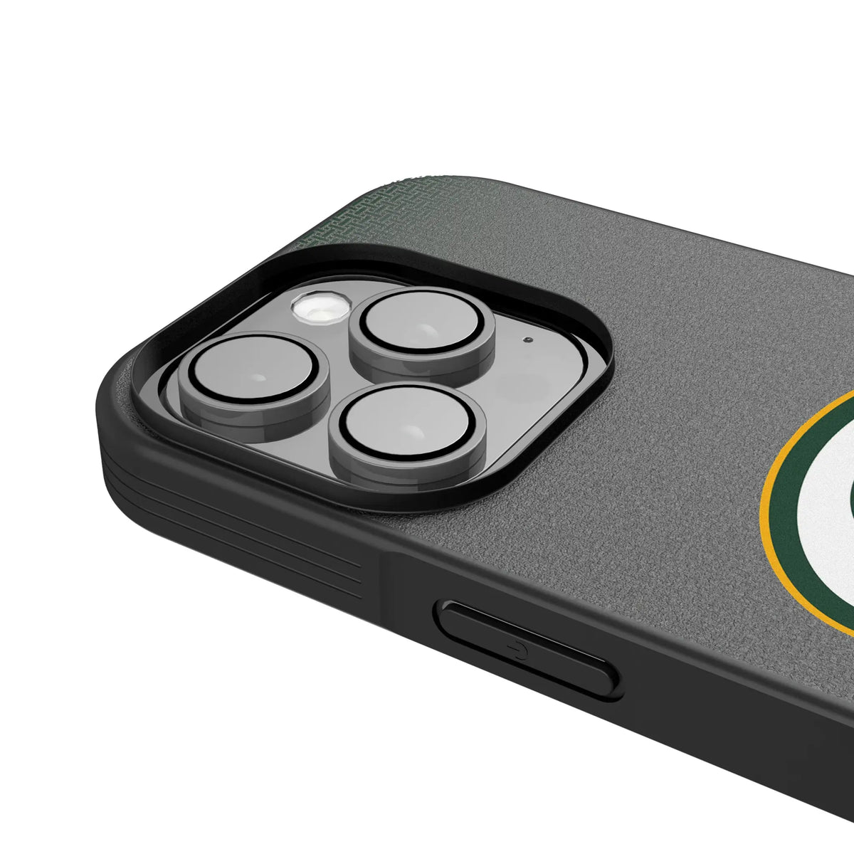 Green Bay Packers Linen iPhone Bump Phone Case for Apple iPhone - Detail
