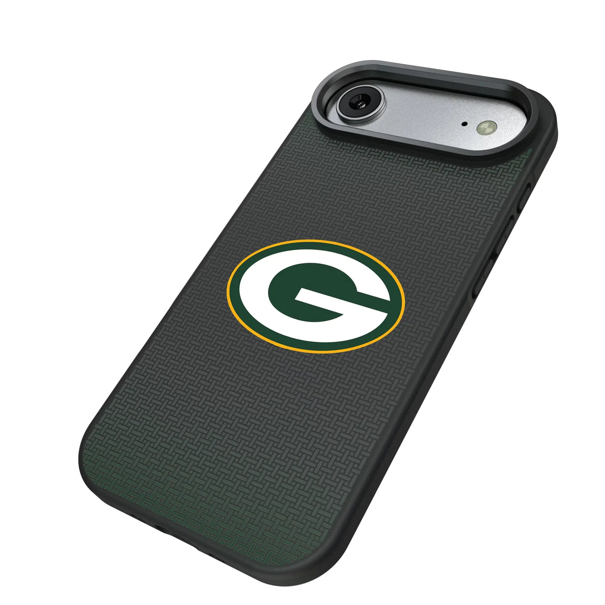 Green Bay Packers Linen iPhone Bump Phone Case for Apple iPhone - Isometric View#Device_iPhone Air
