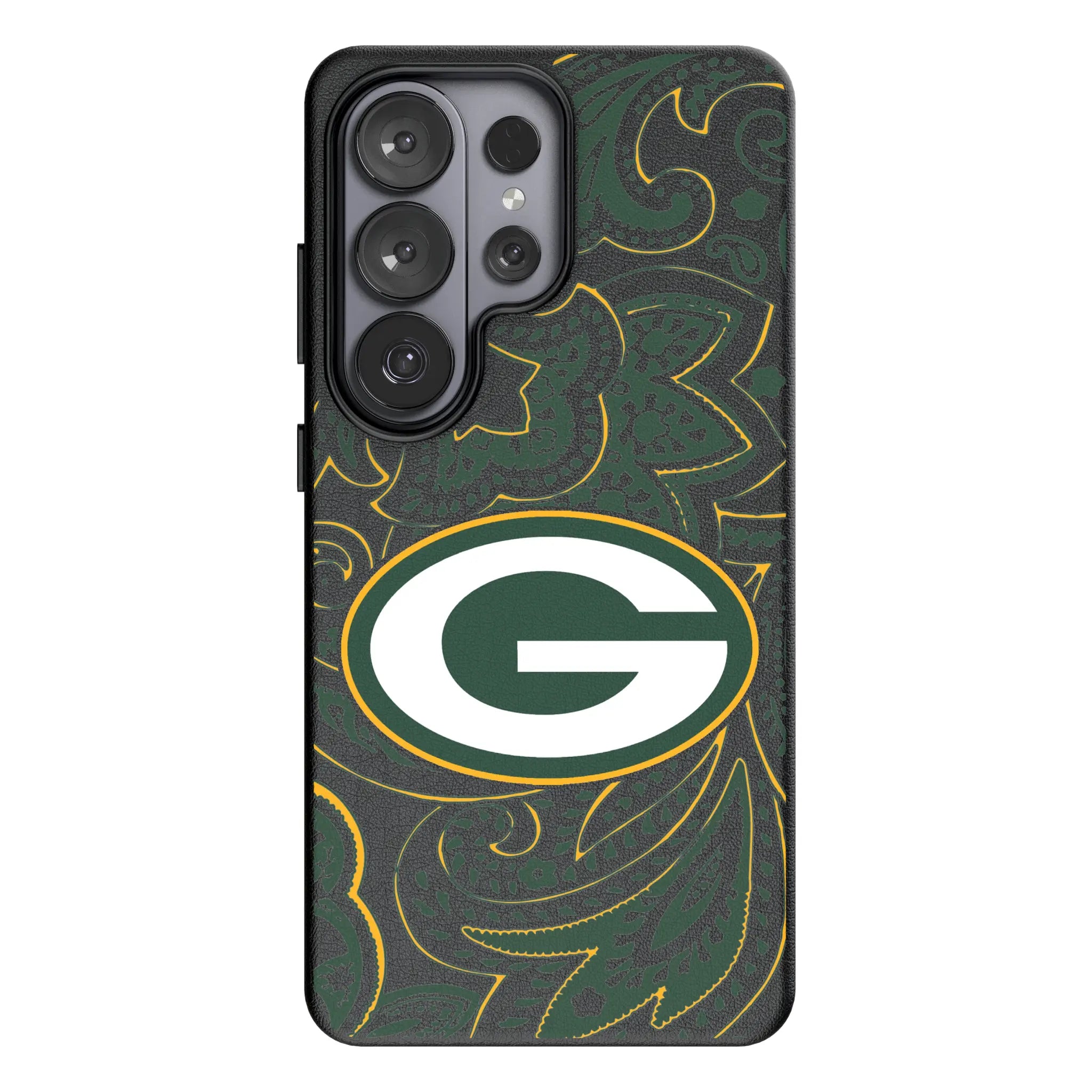 Green Bay Packers Paisley Galaxy MagSafe Compatible Phone Case for Samsung Galaxy#Device_Galaxy S26 Ultra