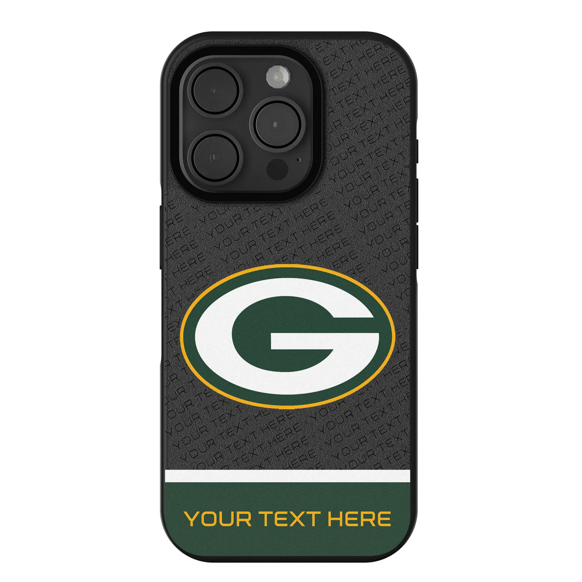 Green Bay Packers Personalized EndZone Plus iPhone Bump Phone Case for Apple iPhone