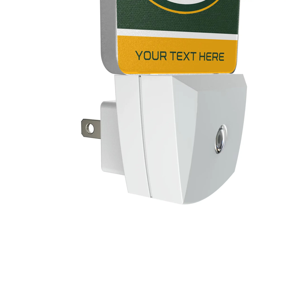 Green Bay Packers Personalized Endzone Solid Night Light 2-Pack - Detail