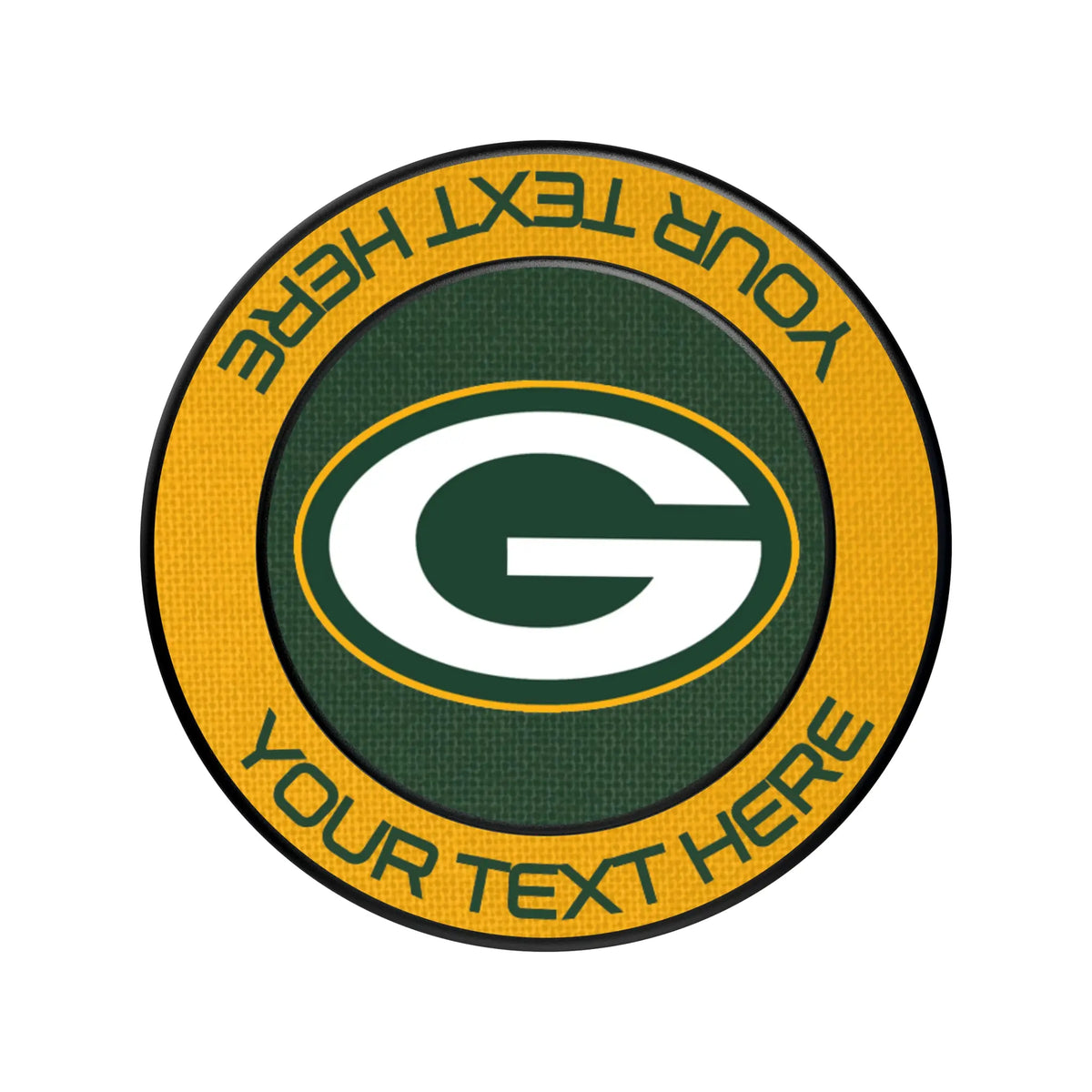 Green Bay Packers Personalized Endzone Solid Popsockets Round Magnetic