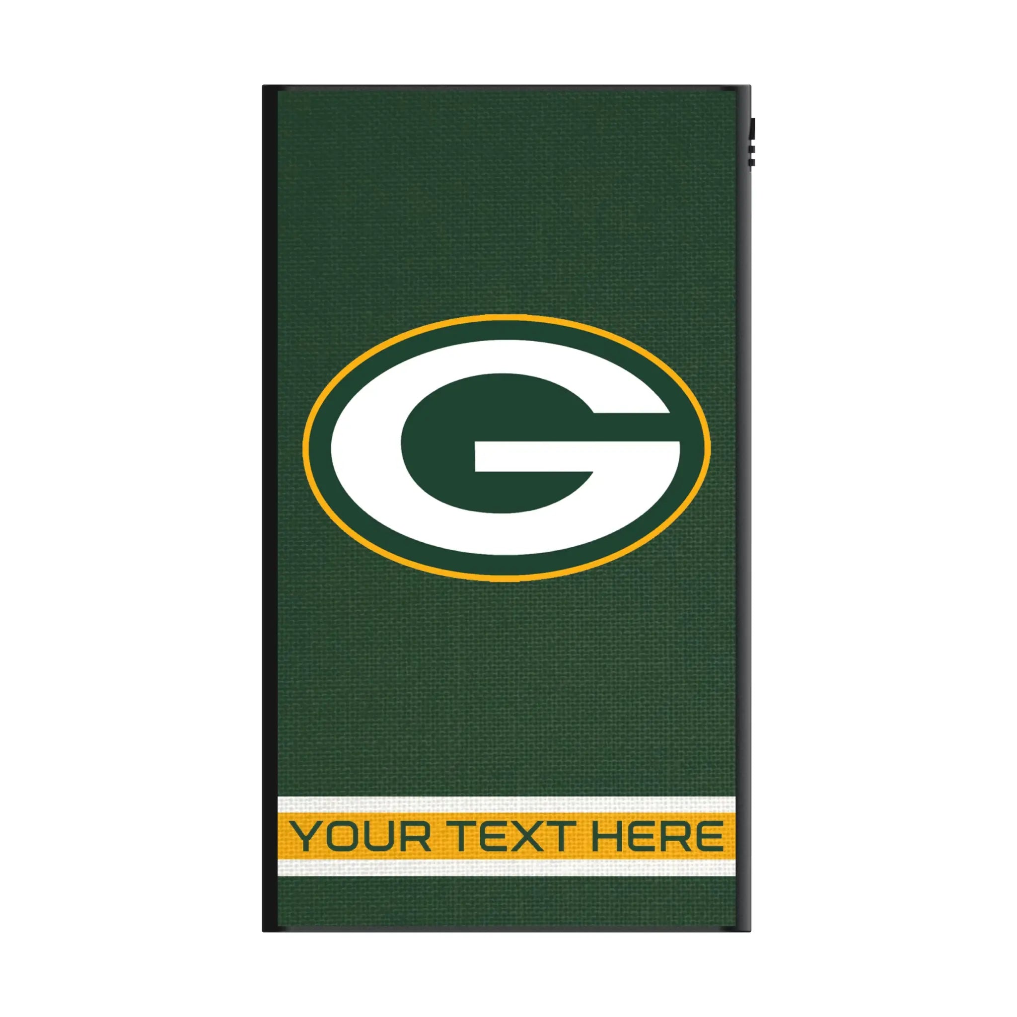 Green Bay Packers Personalized Stripe 5000mAh Flat Power Bank