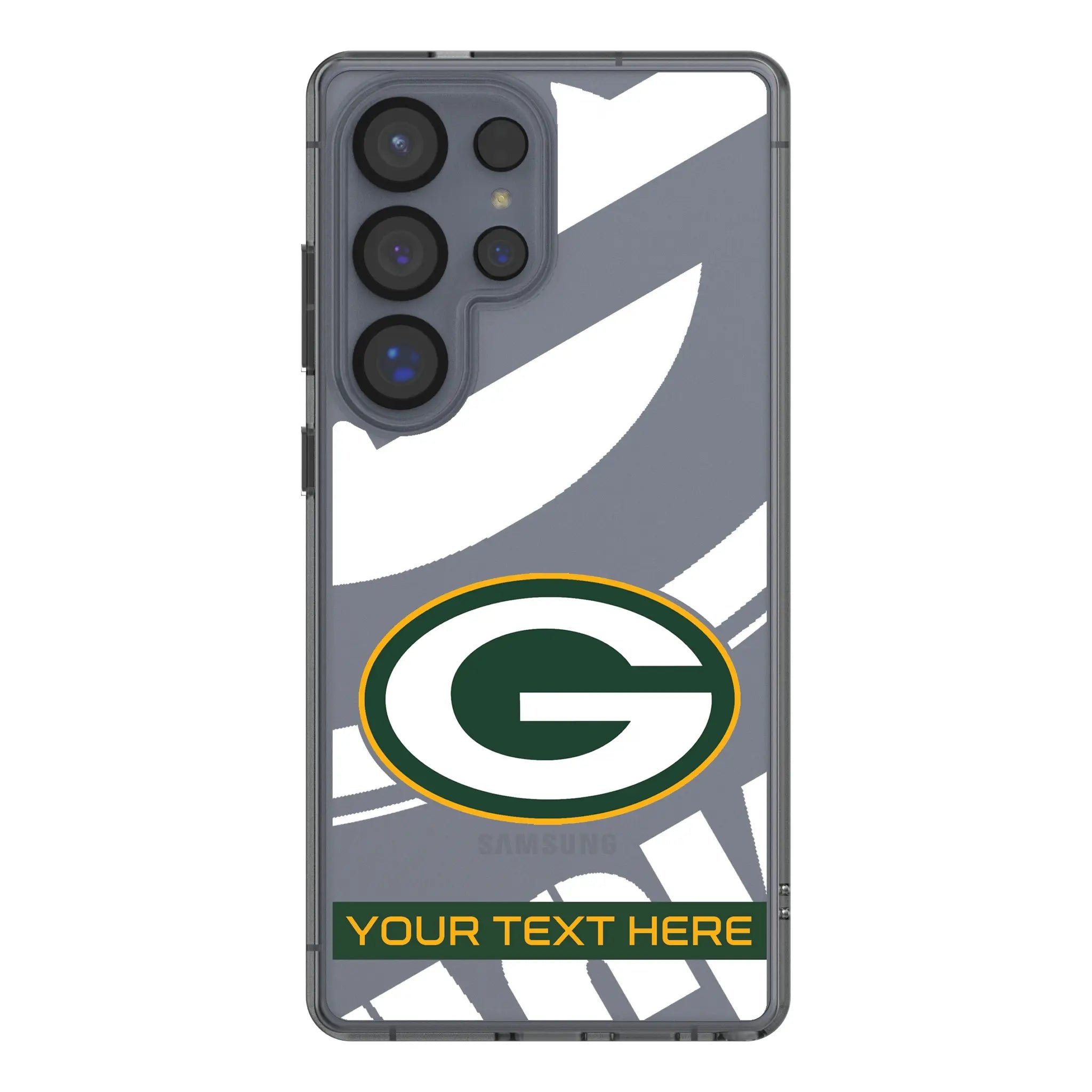 Green Bay Packers Personalized Tilt Galaxy Clear Phone Case for Samsung Galaxy#Device_Galaxy S25 Ultra