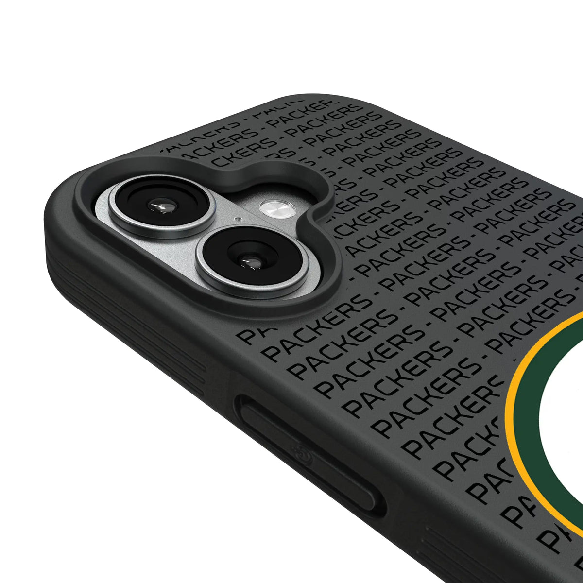 Green Bay Packers Text Backdrop iPhone Bump Phone Case for Apple iPhone - Detail#Device_iPhone 17
