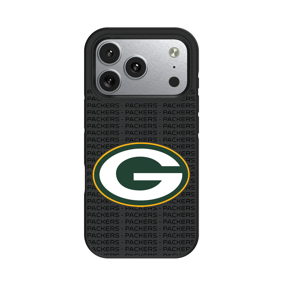 Green Bay Packers Text Backdrop iPhone Bump Phone Case for Apple iPhone#Device_iPhone 17 Pro