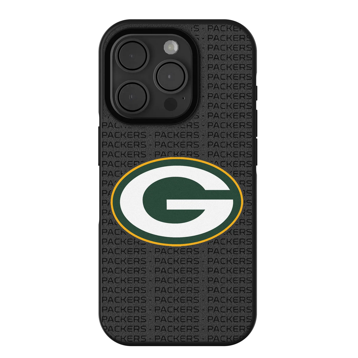 Green Bay Packers Text Backdrop iPhone Bump Phone Case for Apple iPhone