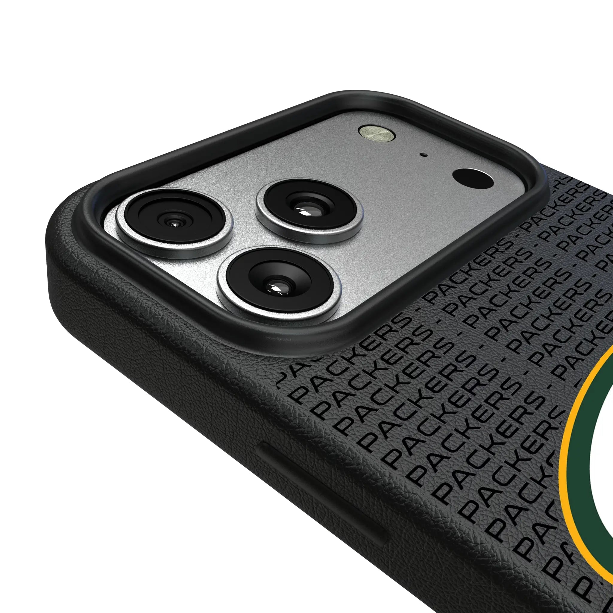 Green Bay Packers Text Backdrop iPhone MagSafe Compatible Phone Case for Apple iPhone - Detail#Device_iPhone 17 Pro Max