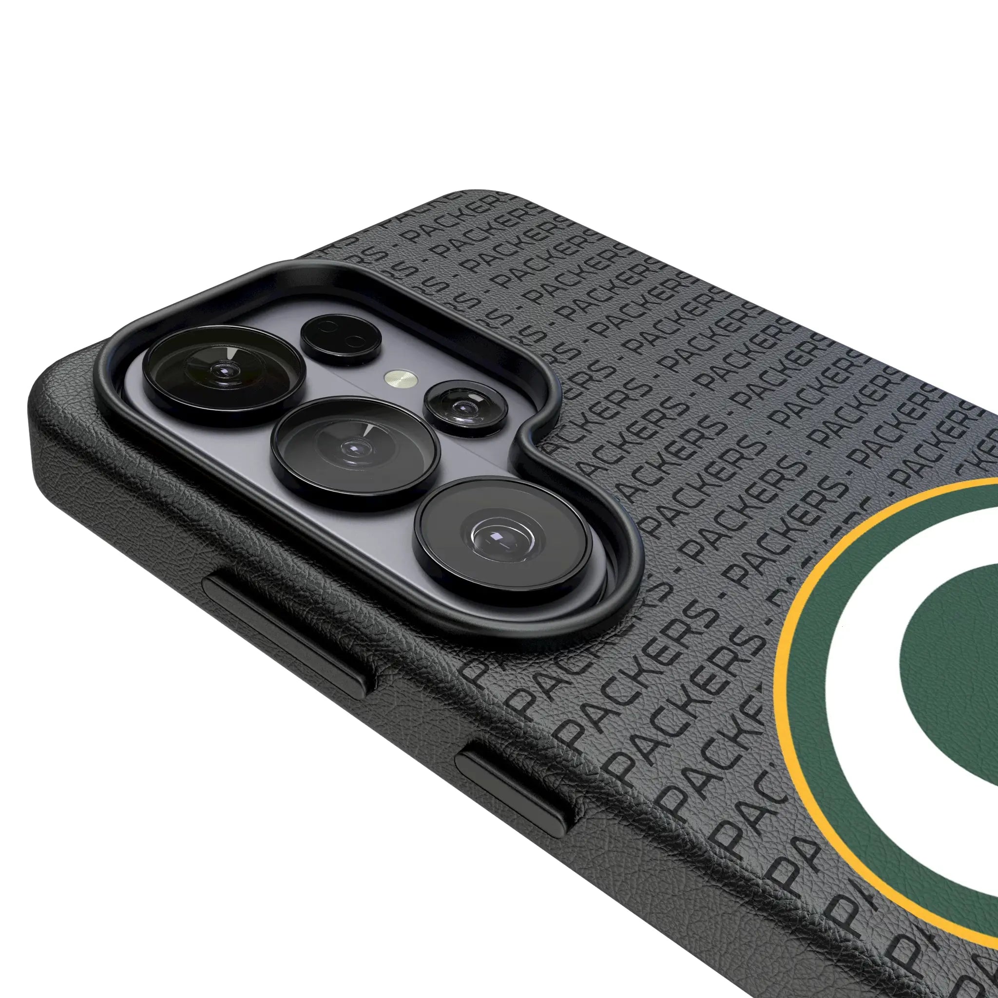 Green Bay Packers Text Backdrop Galaxy MagSafe Compatible Phone Case for Samsung Galaxy - Detail#Device_Galaxy S26 Ultra