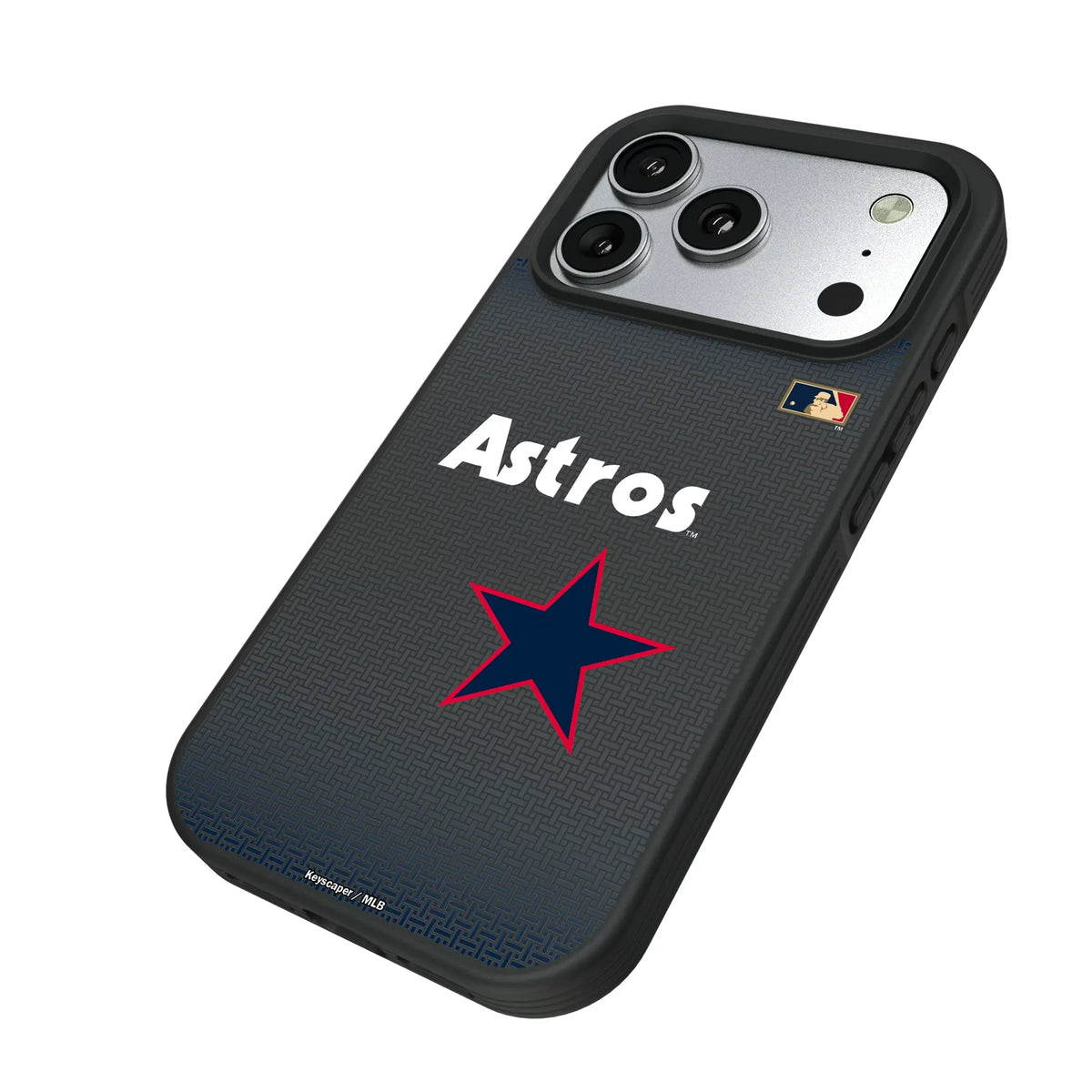 Houston Astros 1975-1981 - Cooperstown Collection Linen iPhone Bump Phone Case for Apple iPhone - Isometric View#Device_iPhone 17 Pro