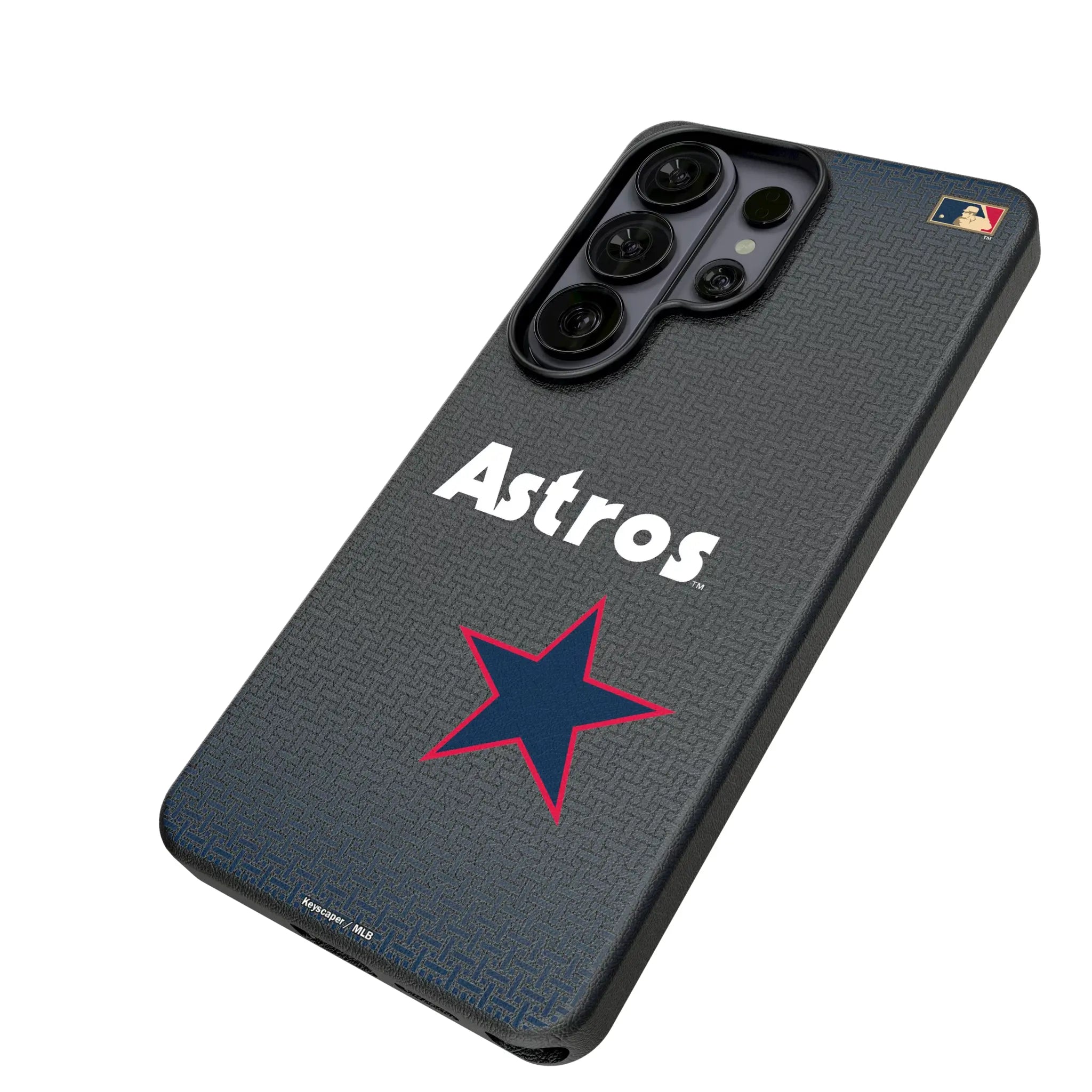 Houston Astros 1975-1981 - Cooperstown Collection Linen Galaxy MagSafe Compatible Phone Case for Samsung Galaxy - Isometric View#Device_Galaxy S26 Ultra