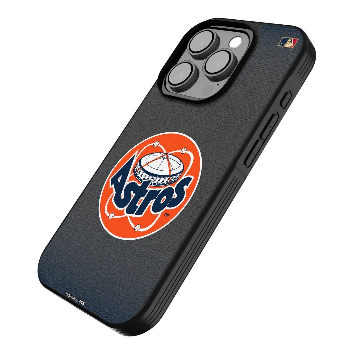 Houston Astros 1977-1993 - Cooperstown Collection Linen iPhone Bump Phone Case for Apple iPhone - Isometric View