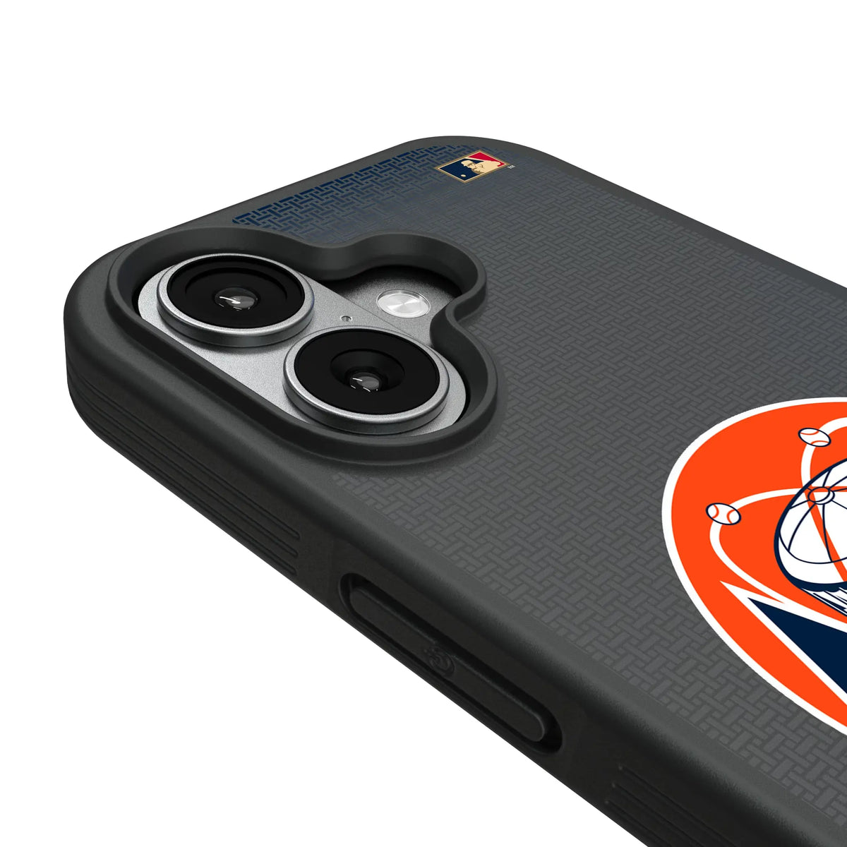 Houston Astros 1977-1993 - Cooperstown Collection Linen iPhone Bump Phone Case for Apple iPhone - Detail#Device_iPhone 17