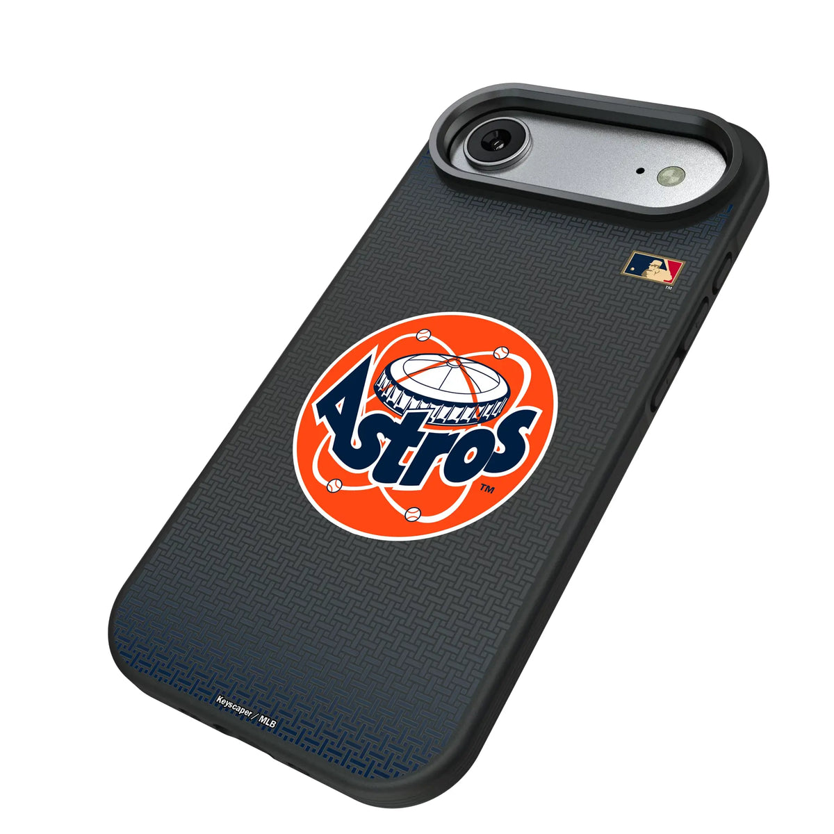 Houston Astros 1977-1993 - Cooperstown Collection Linen iPhone Bump Phone Case for Apple iPhone - Isometric View#Device_iPhone Air
