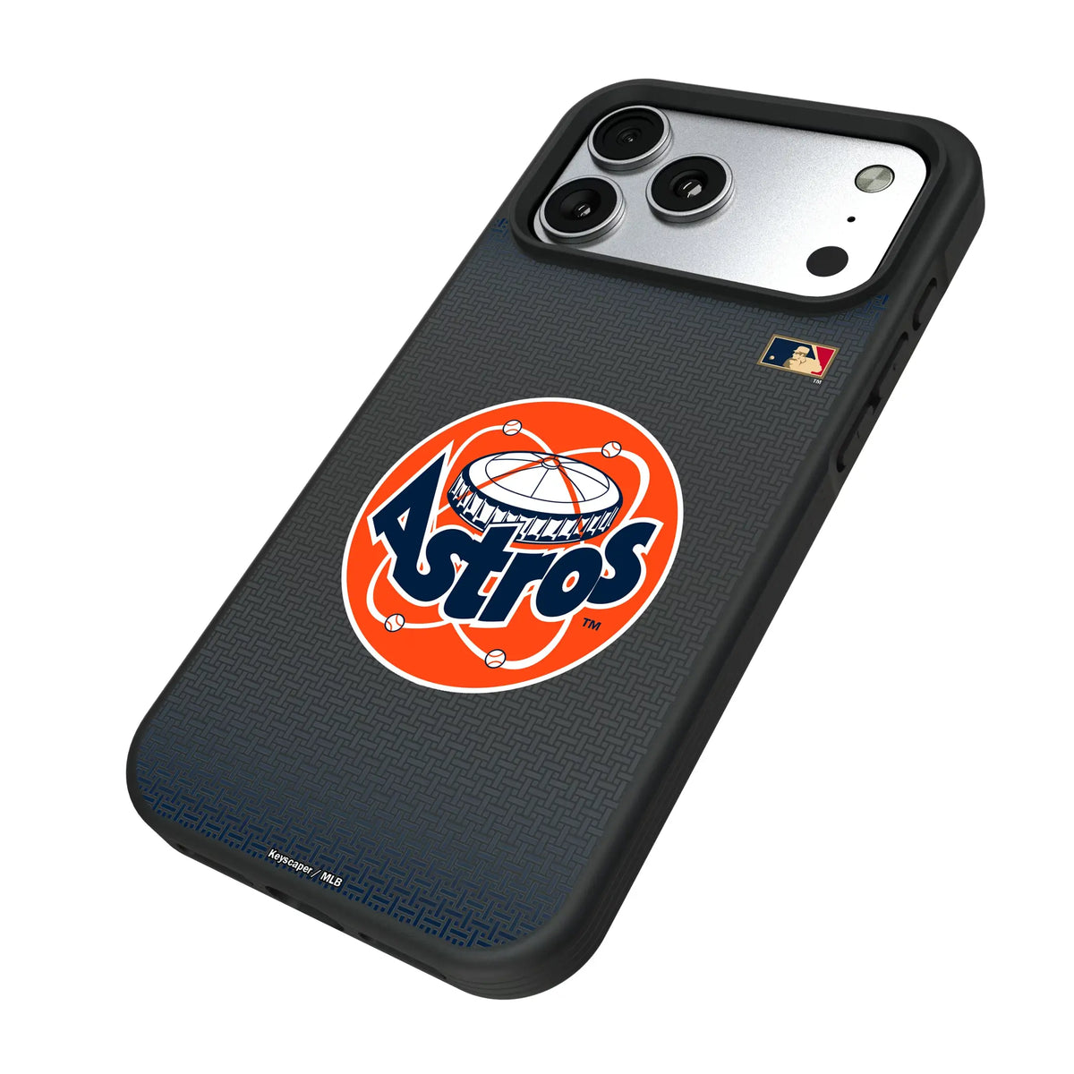 Houston Astros 1977-1993 - Cooperstown Collection Linen iPhone Bump Phone Case for Apple iPhone - Isometric View#Device_iPhone 17 Pro Max
