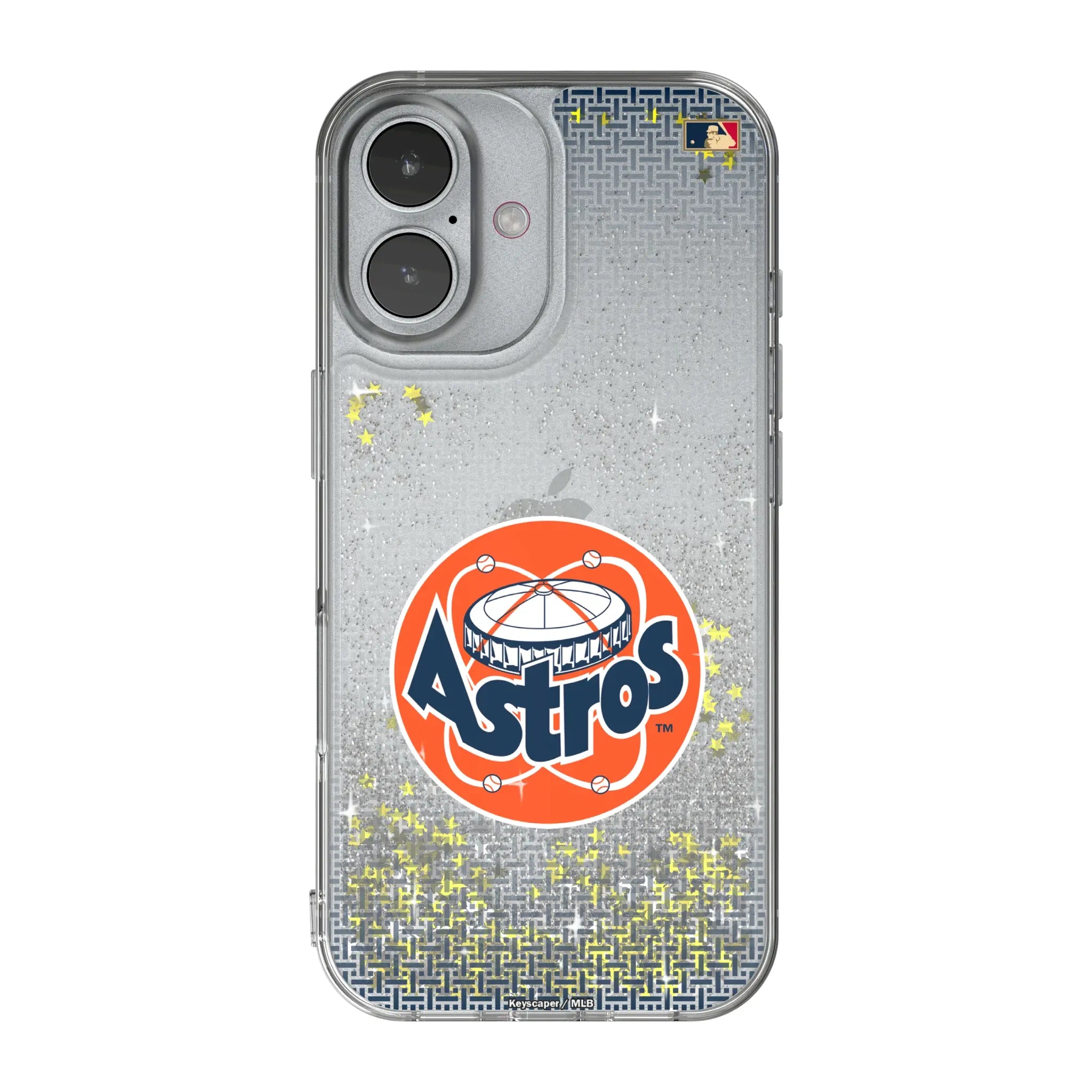 Houston Astros 1977-1993 - Cooperstown Collection Linen iPhone Glitter Phone Case for Apple iPhone