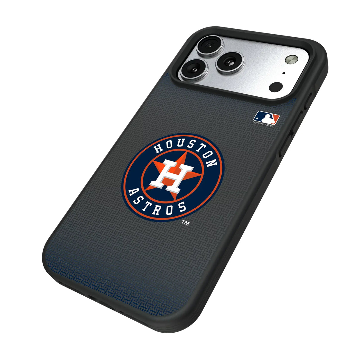 Houston Astros Linen iPhone Bump Phone Case for Apple iPhone - Isometric View#Device_iPhone 17 Pro Max