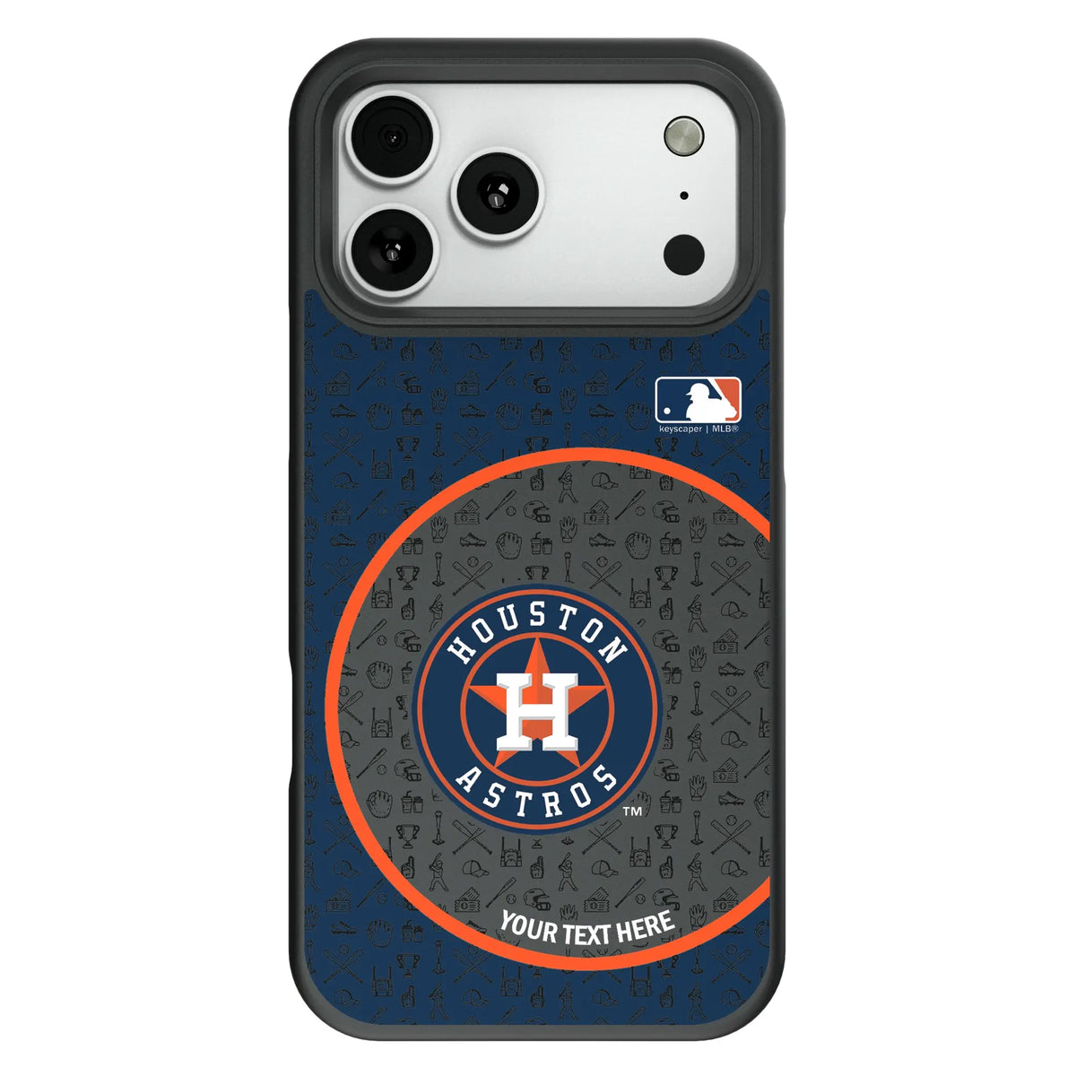 Houston Astros Personalized Circle Bump Phone Case for Apple iPhone