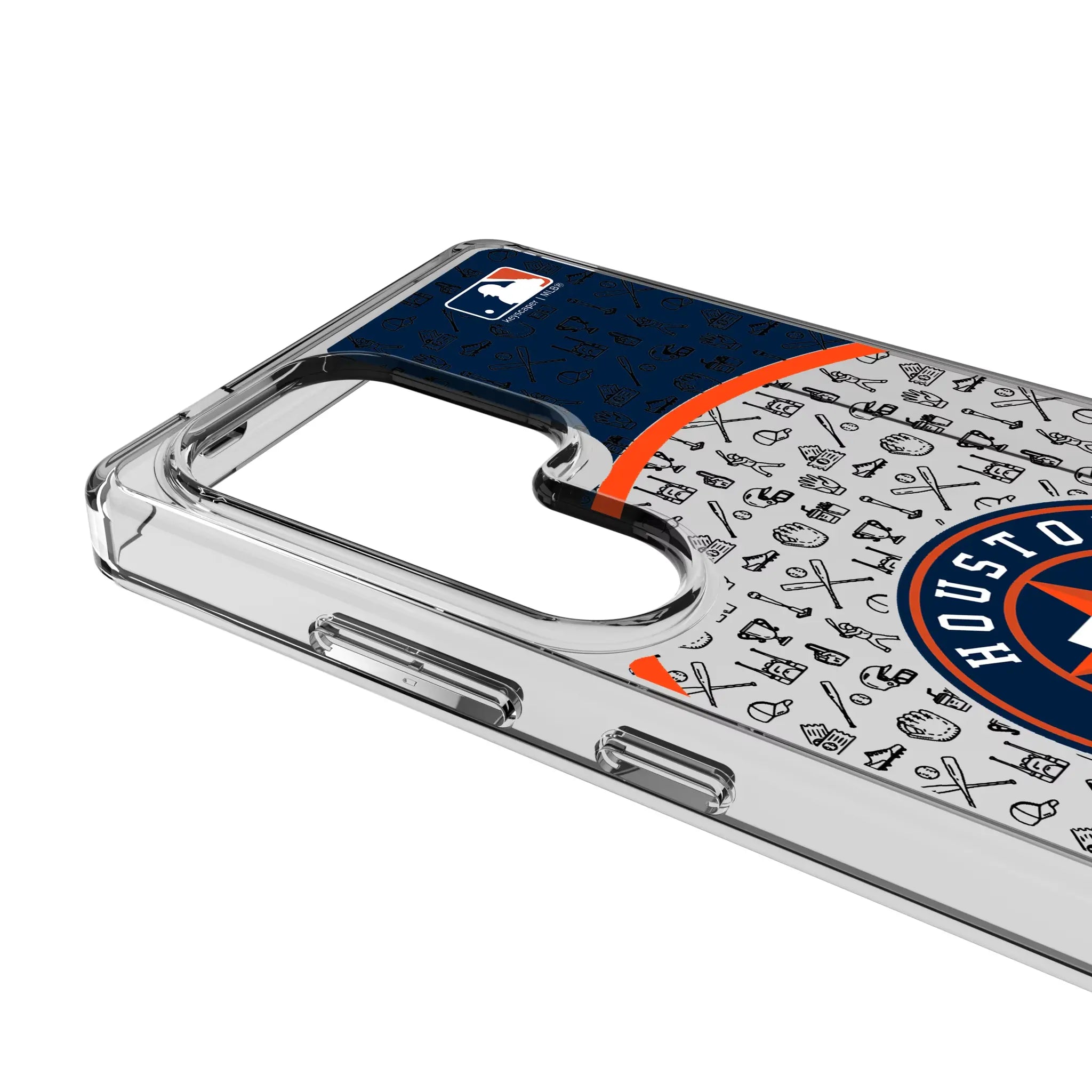 Houston Astros Personalized Circle Galaxy Clear Phone Case for Samsung Galaxy - Detail#Device_Galaxy S25 Ultra