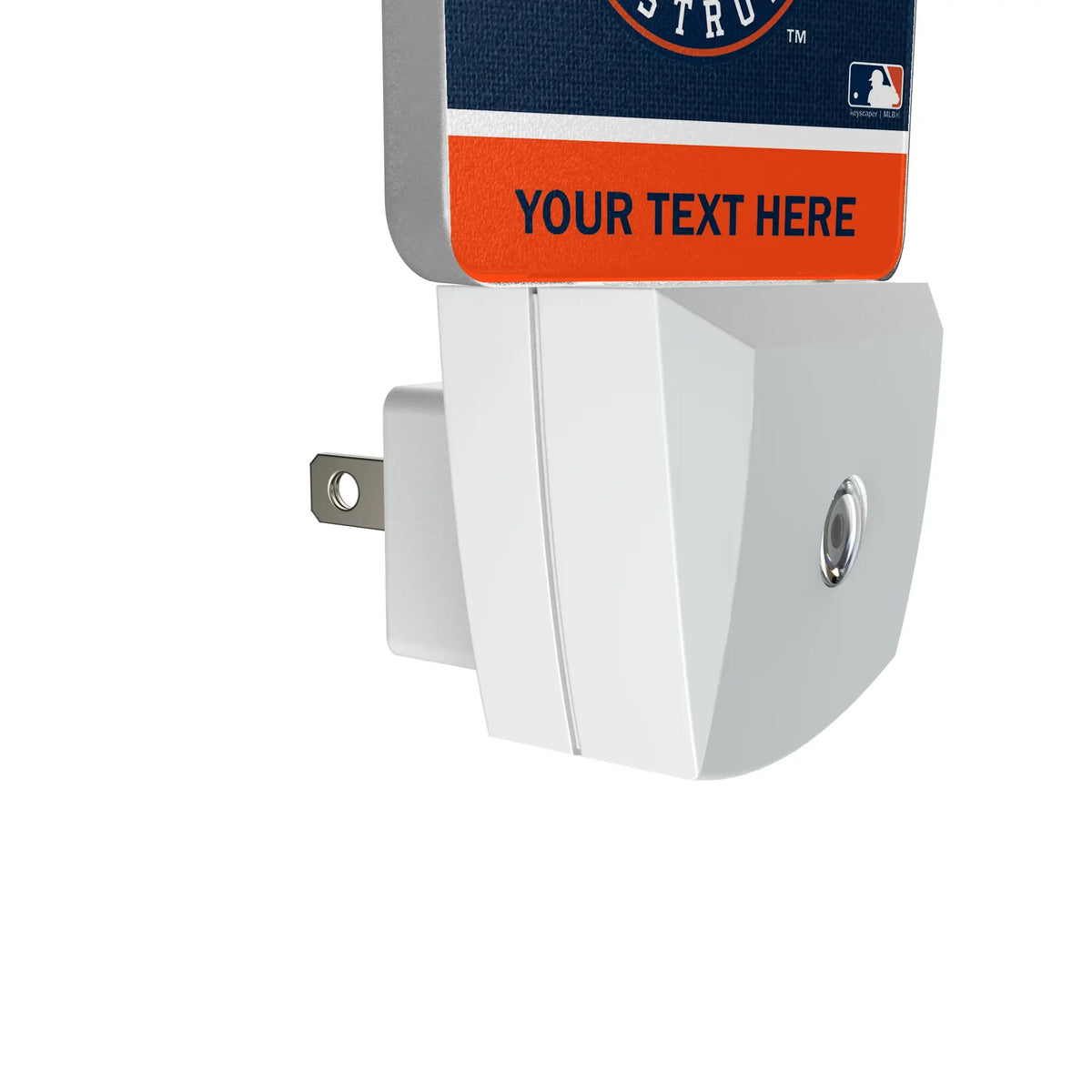 Houston Astros Personalized Endzone Solid Night Light 2-Pack - Detail